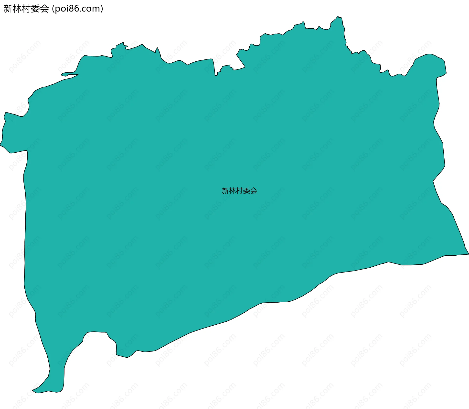 新林村委会边界地图