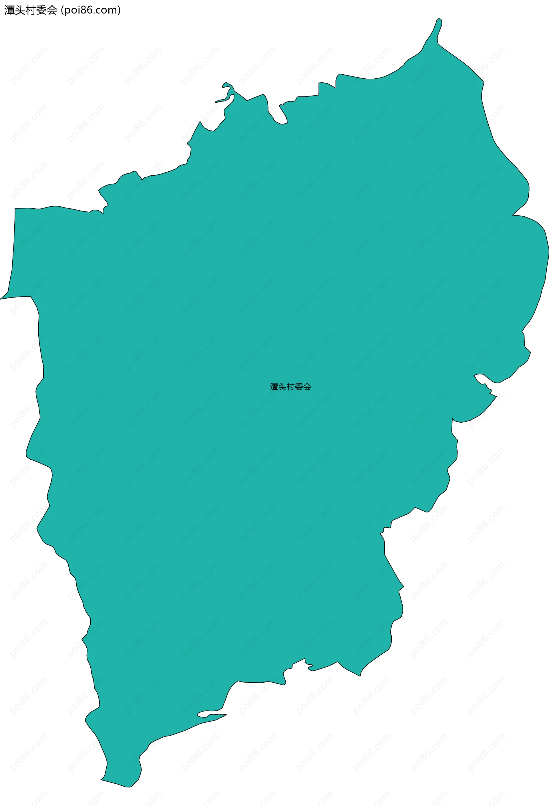 潭头村委会边界地图