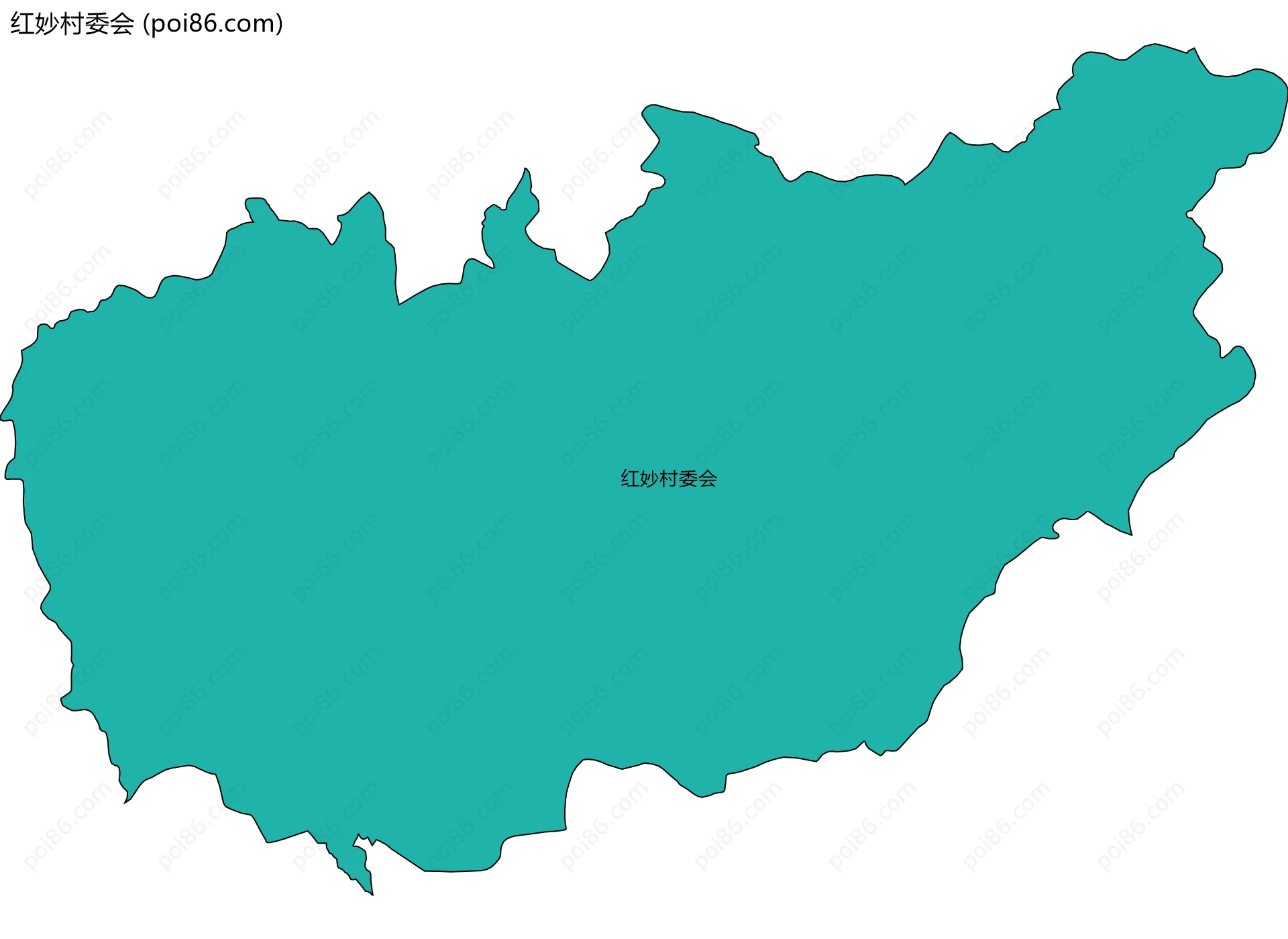 红妙村委会边界地图