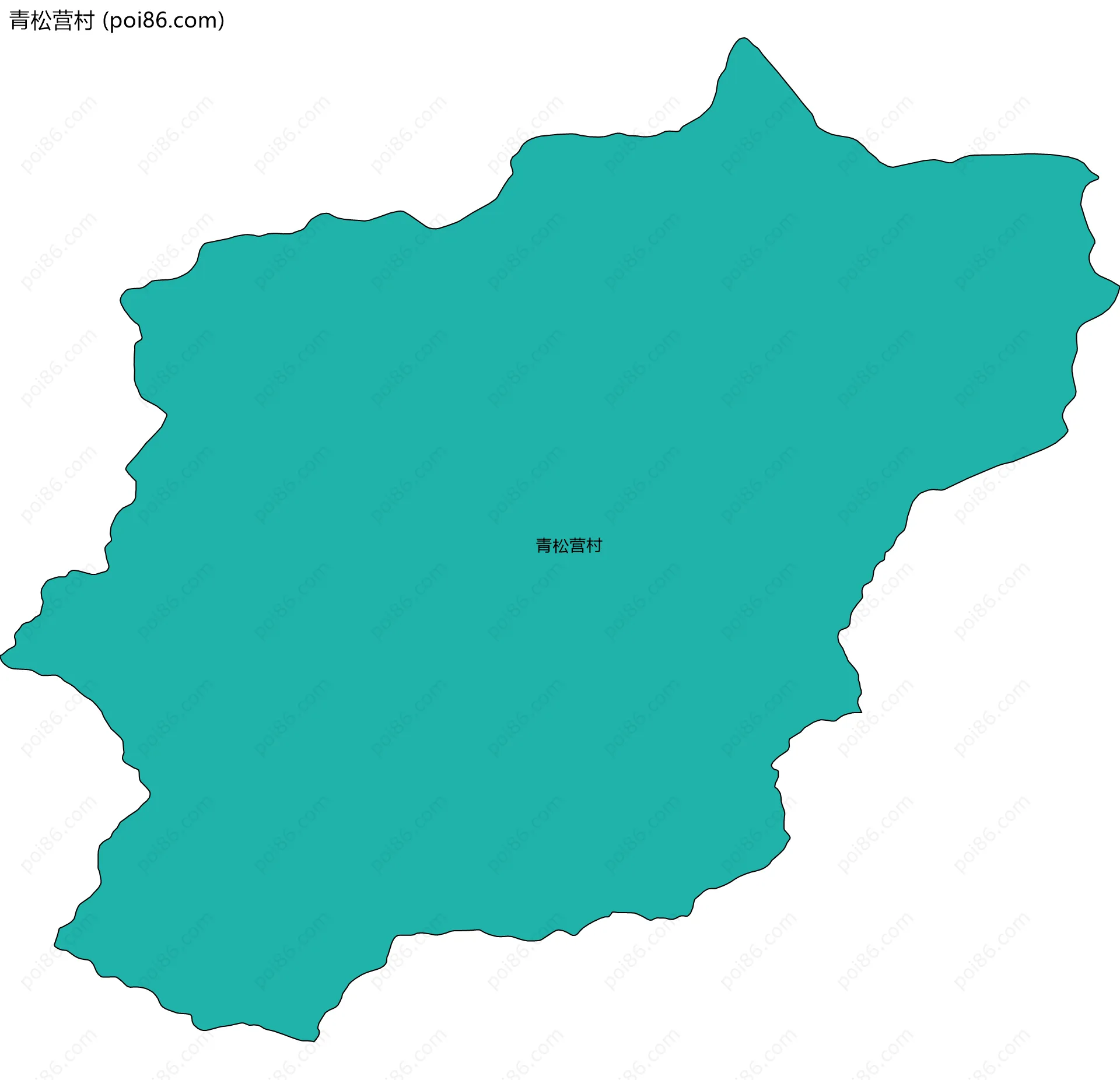 青松营村边界地图