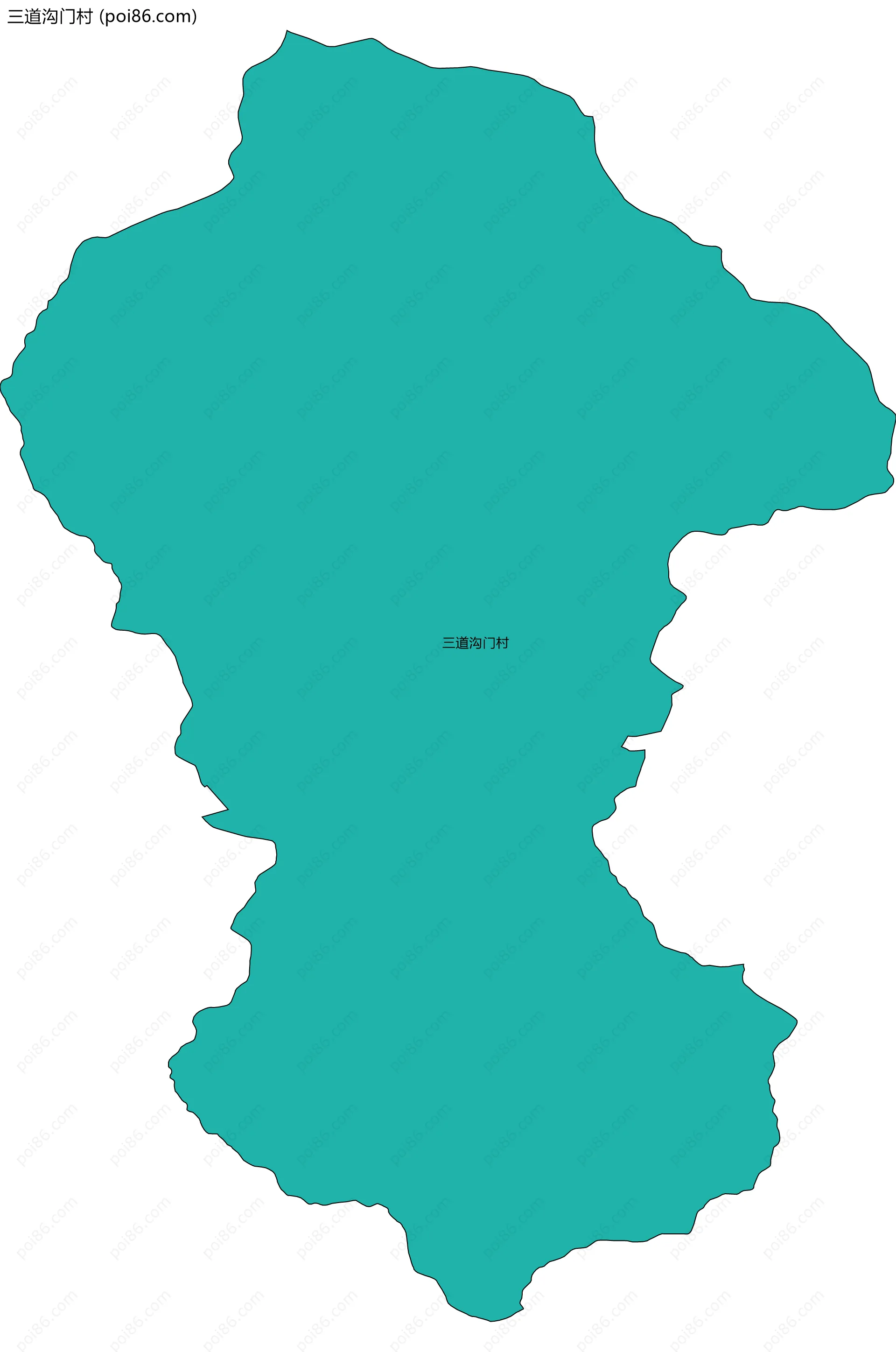 三道沟门村边界地图