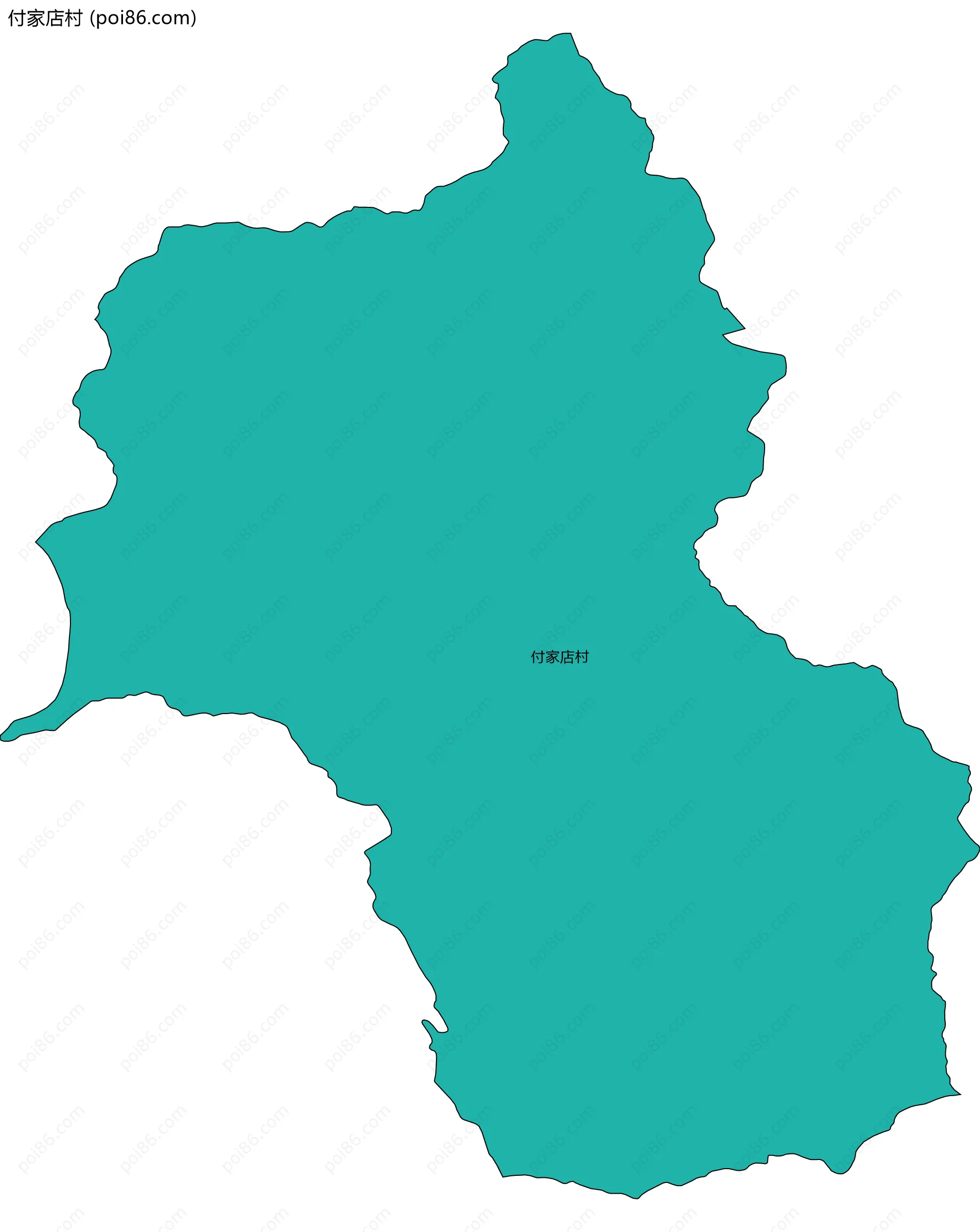 付家店村边界地图