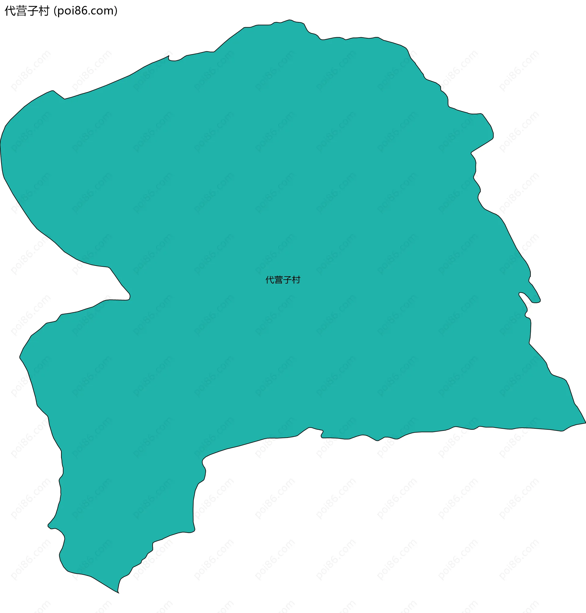 代营子村边界地图