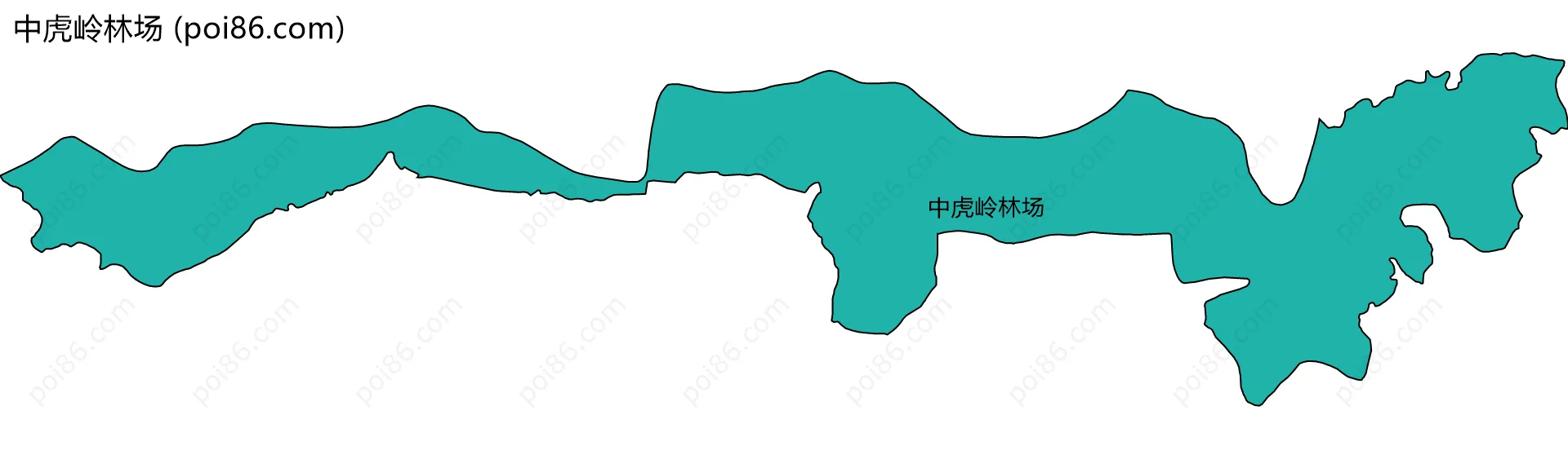 中虎岭林场边界地图