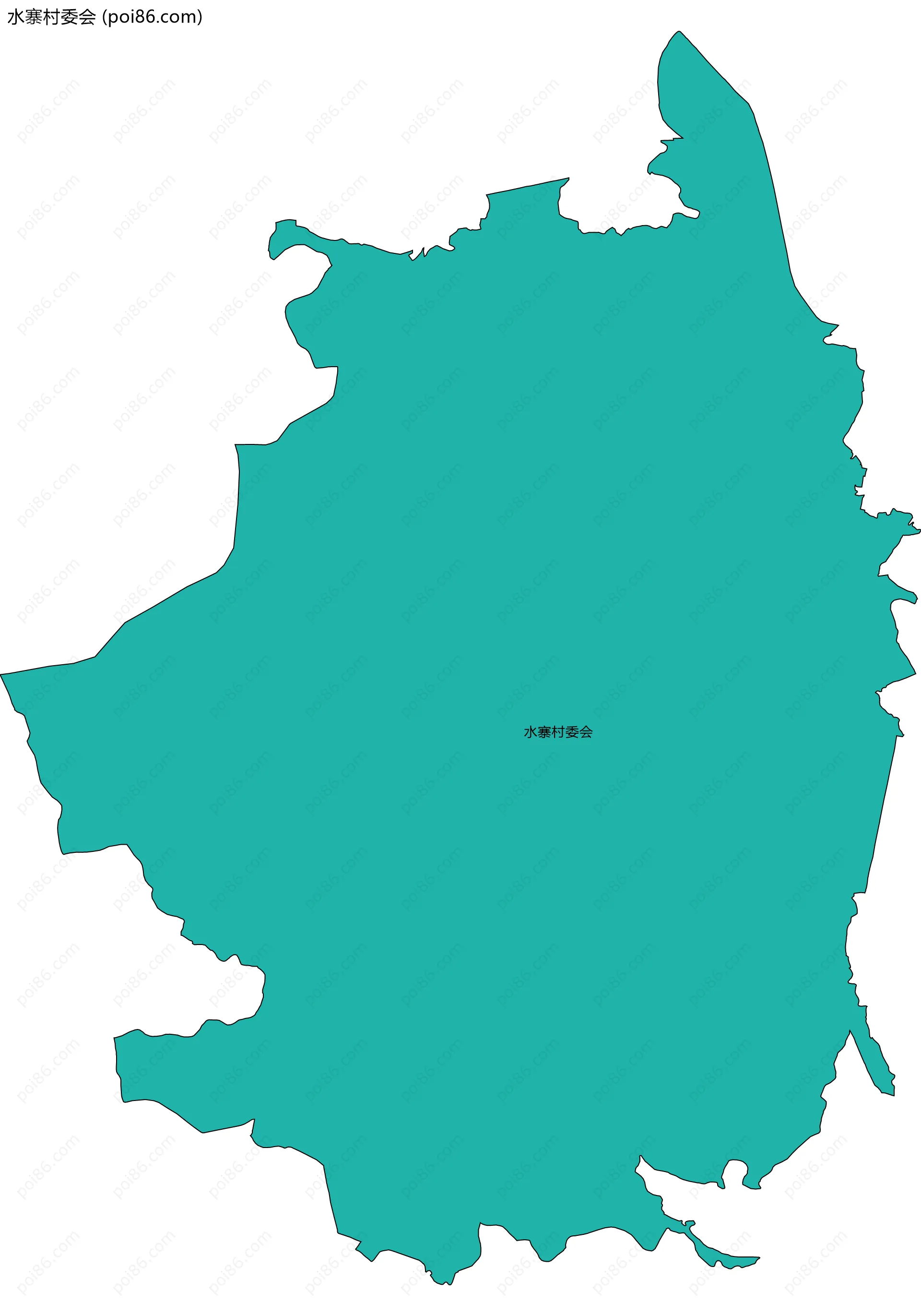 水寨村委会边界地图