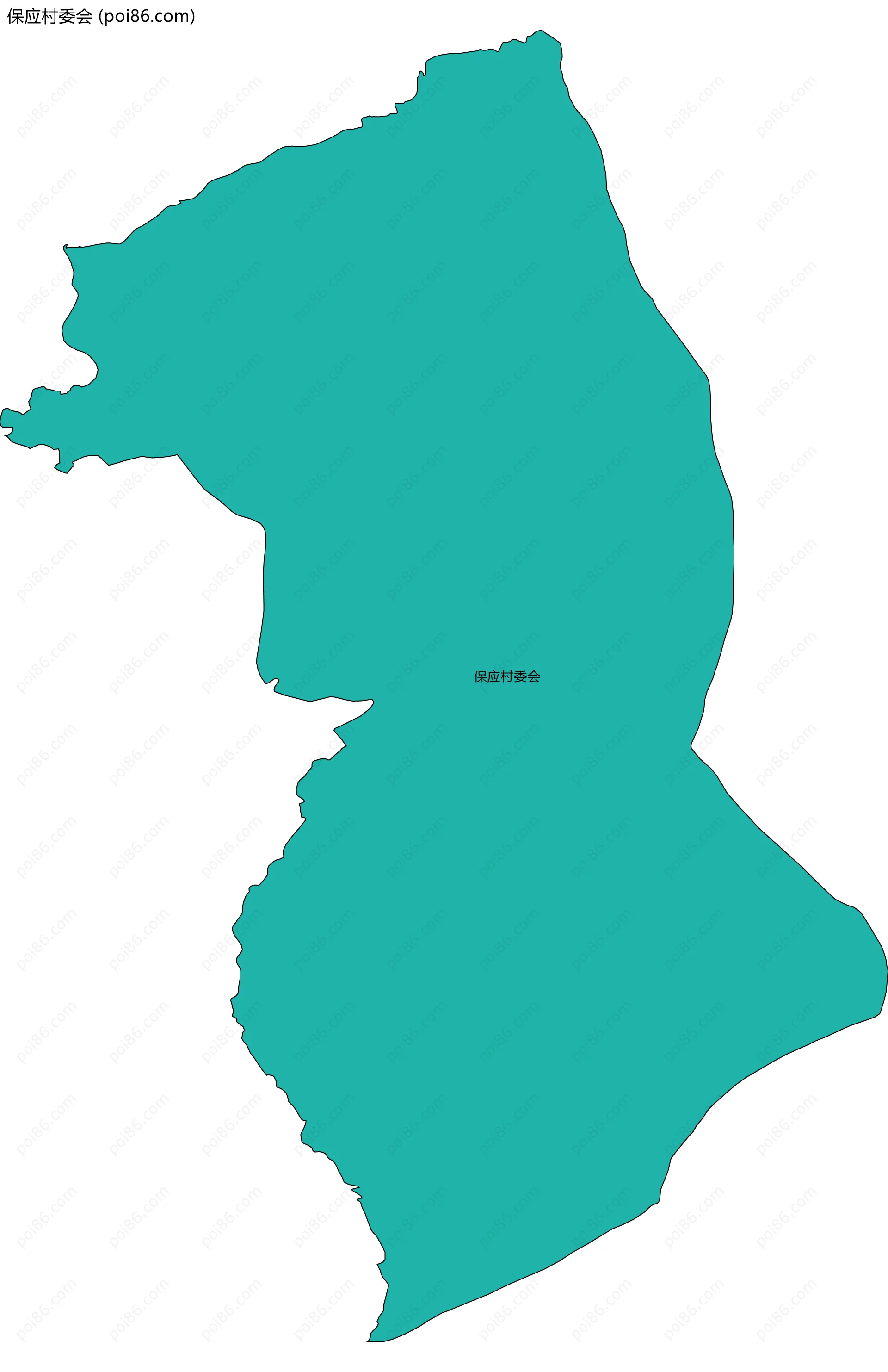 保应村委会边界地图