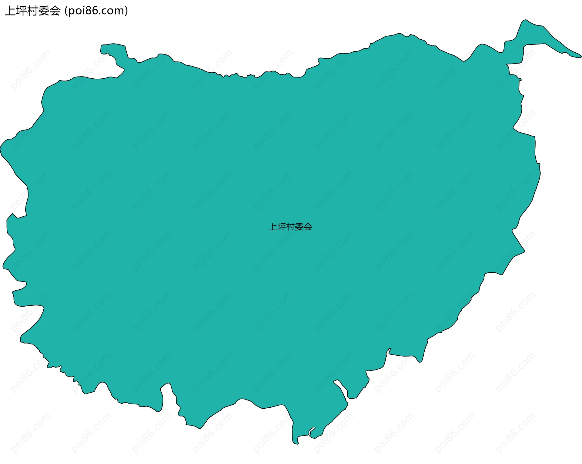 上坪村委会边界地图