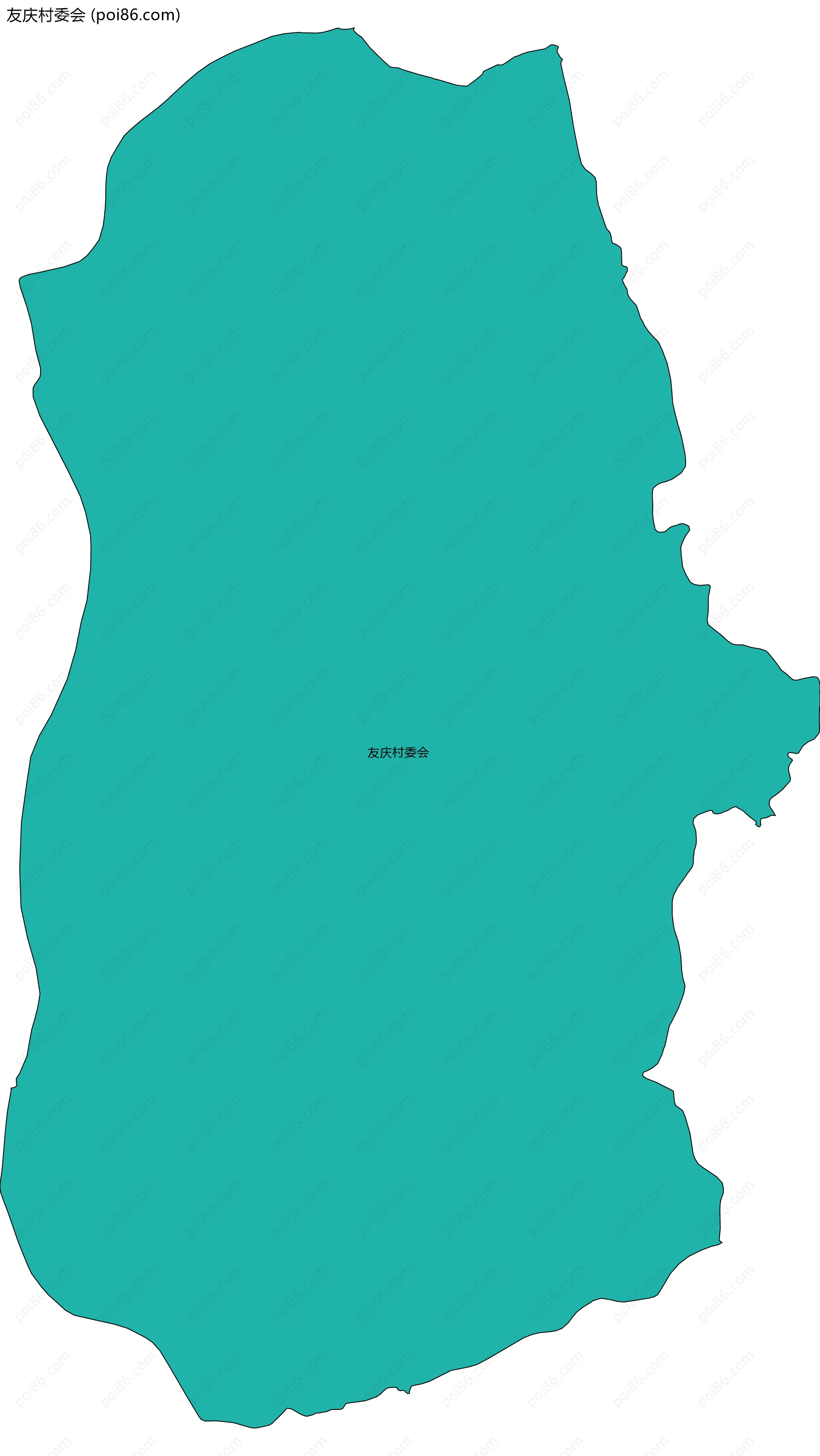友庆村委会边界地图