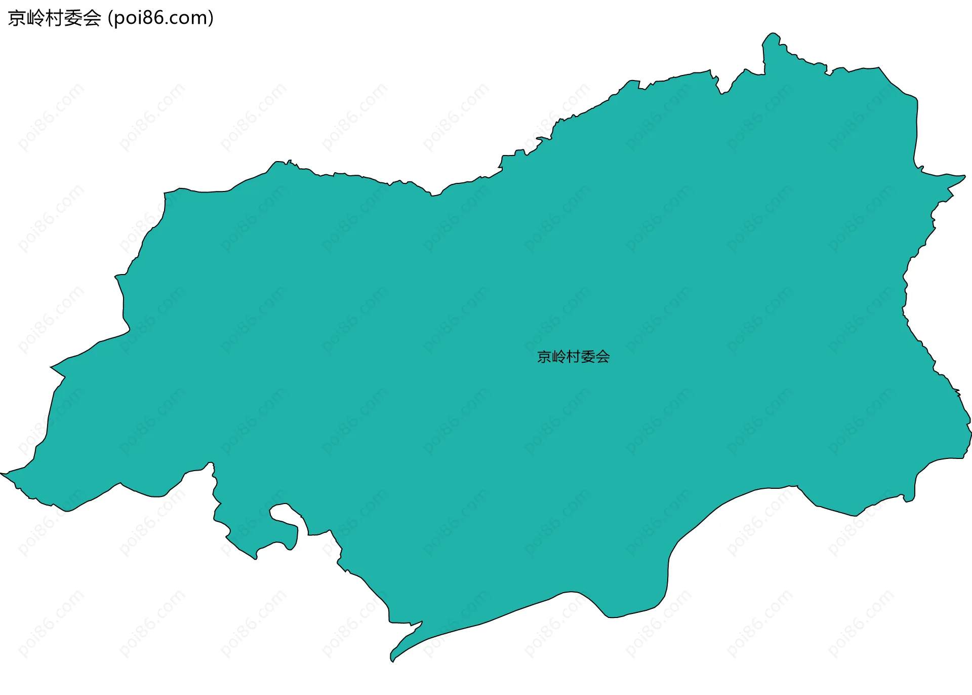 京岭村委会边界地图