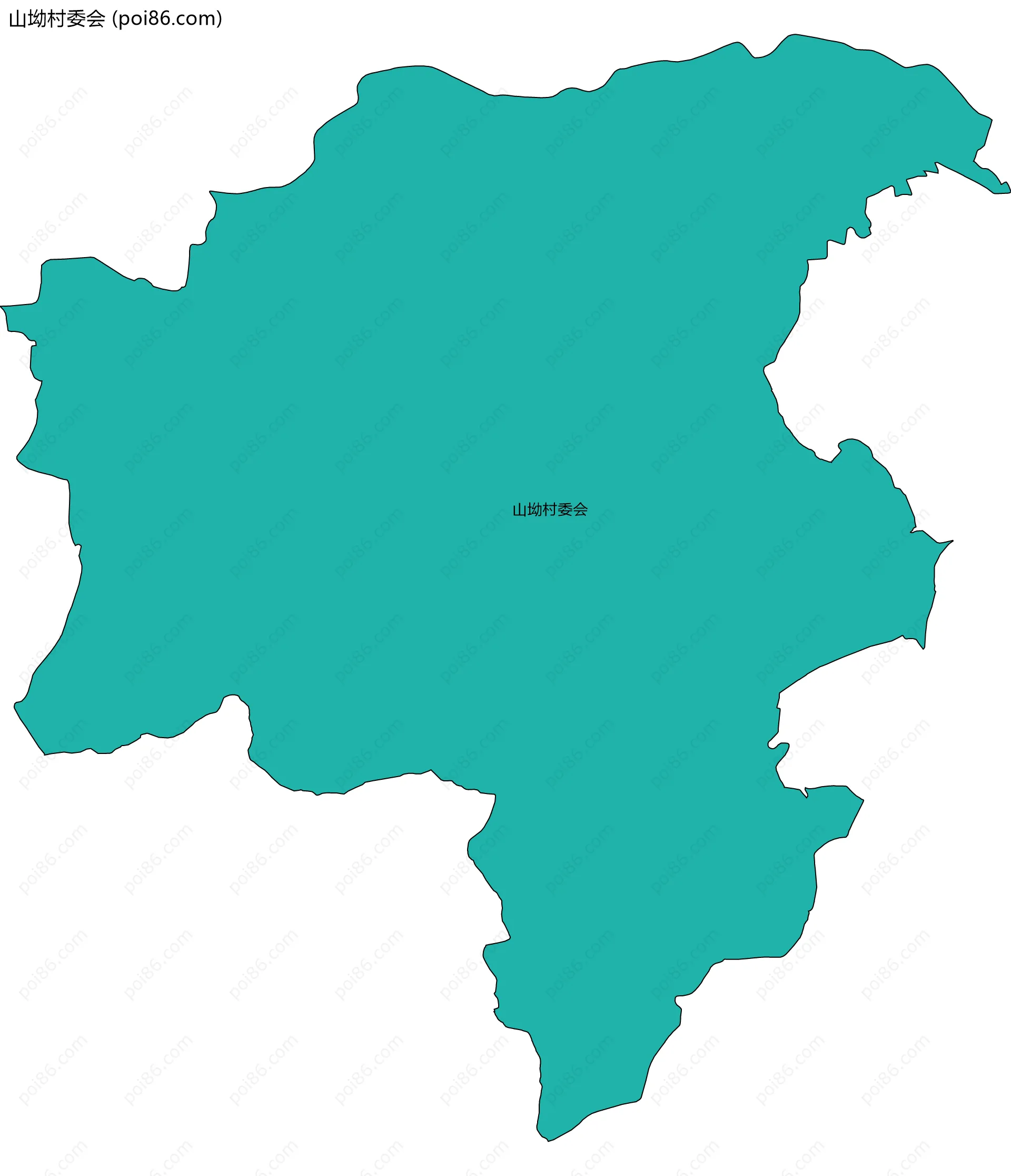 山坳村委会边界地图