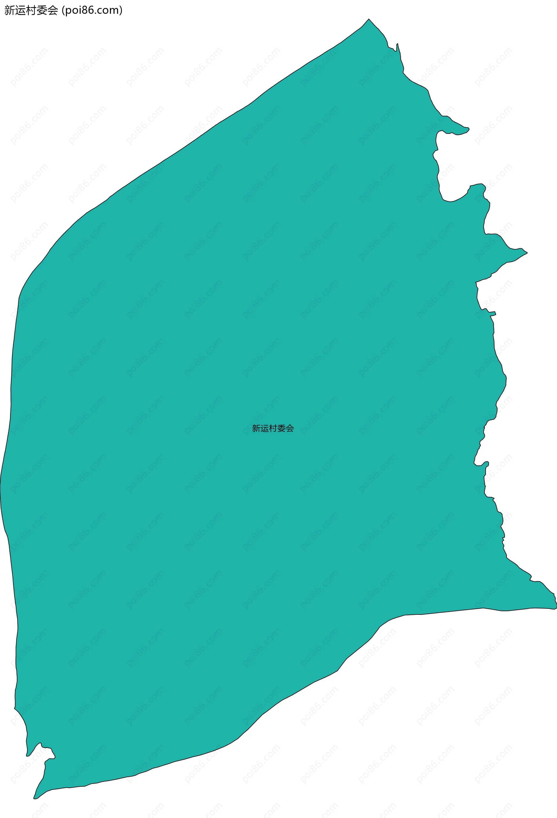 新运村委会边界地图