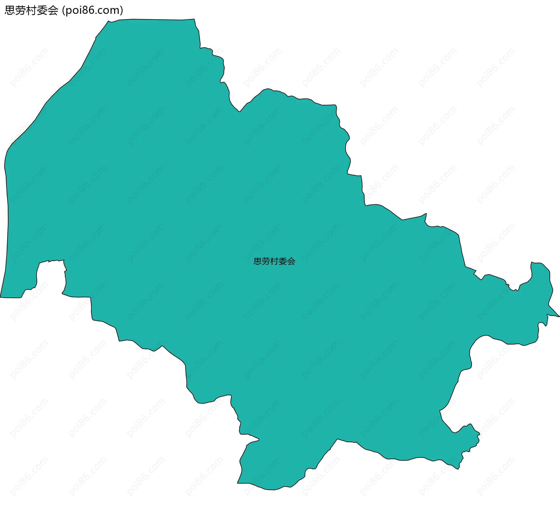 思劳村委会边界地图