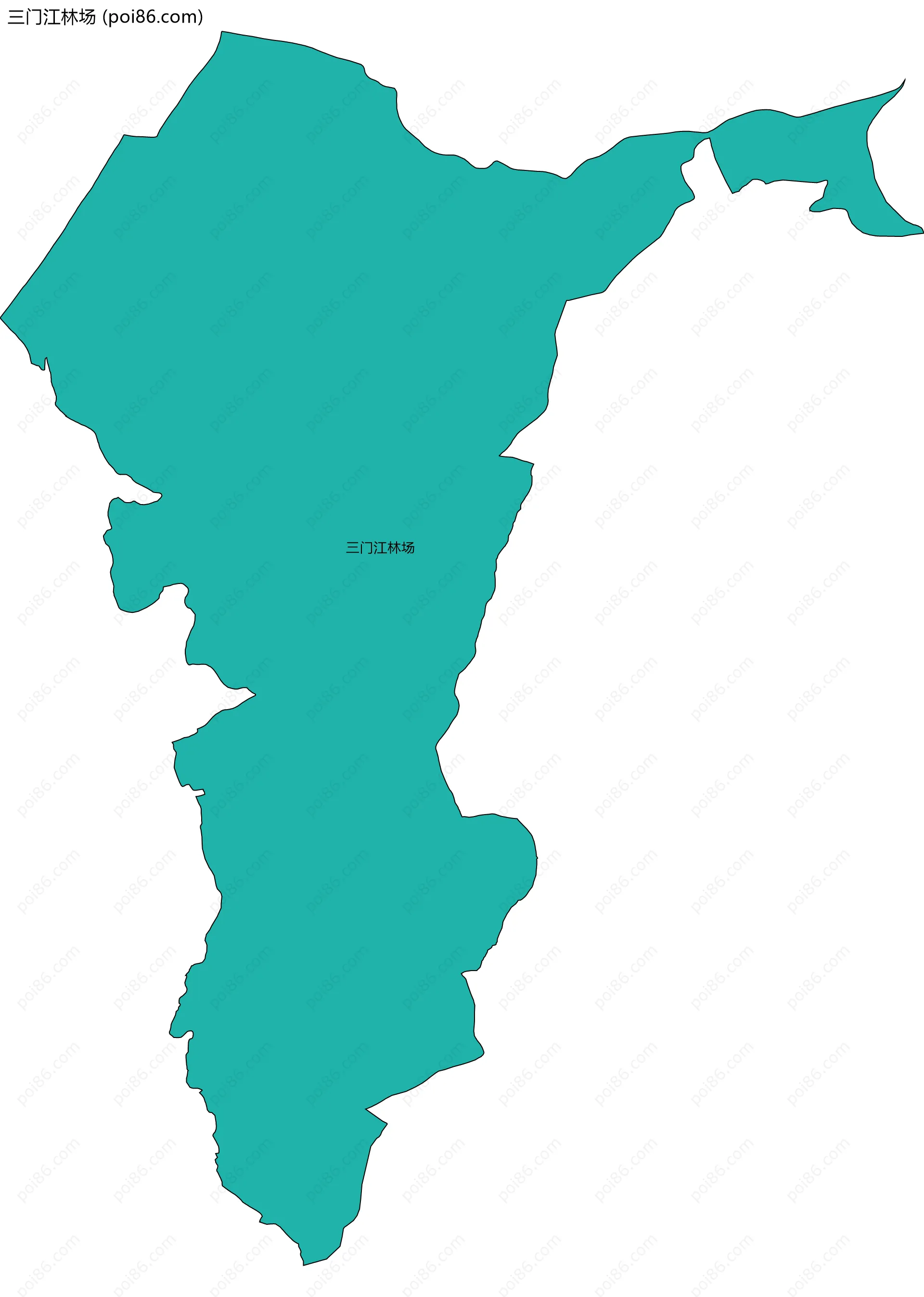 三门江林场边界地图