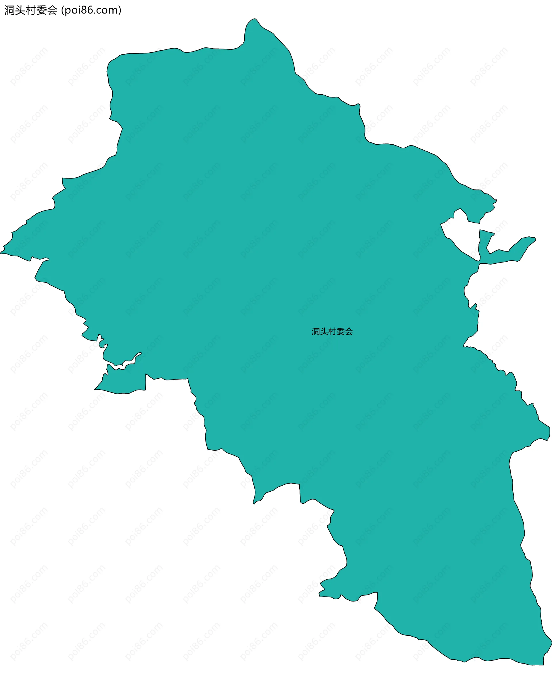 洞头村委会边界地图