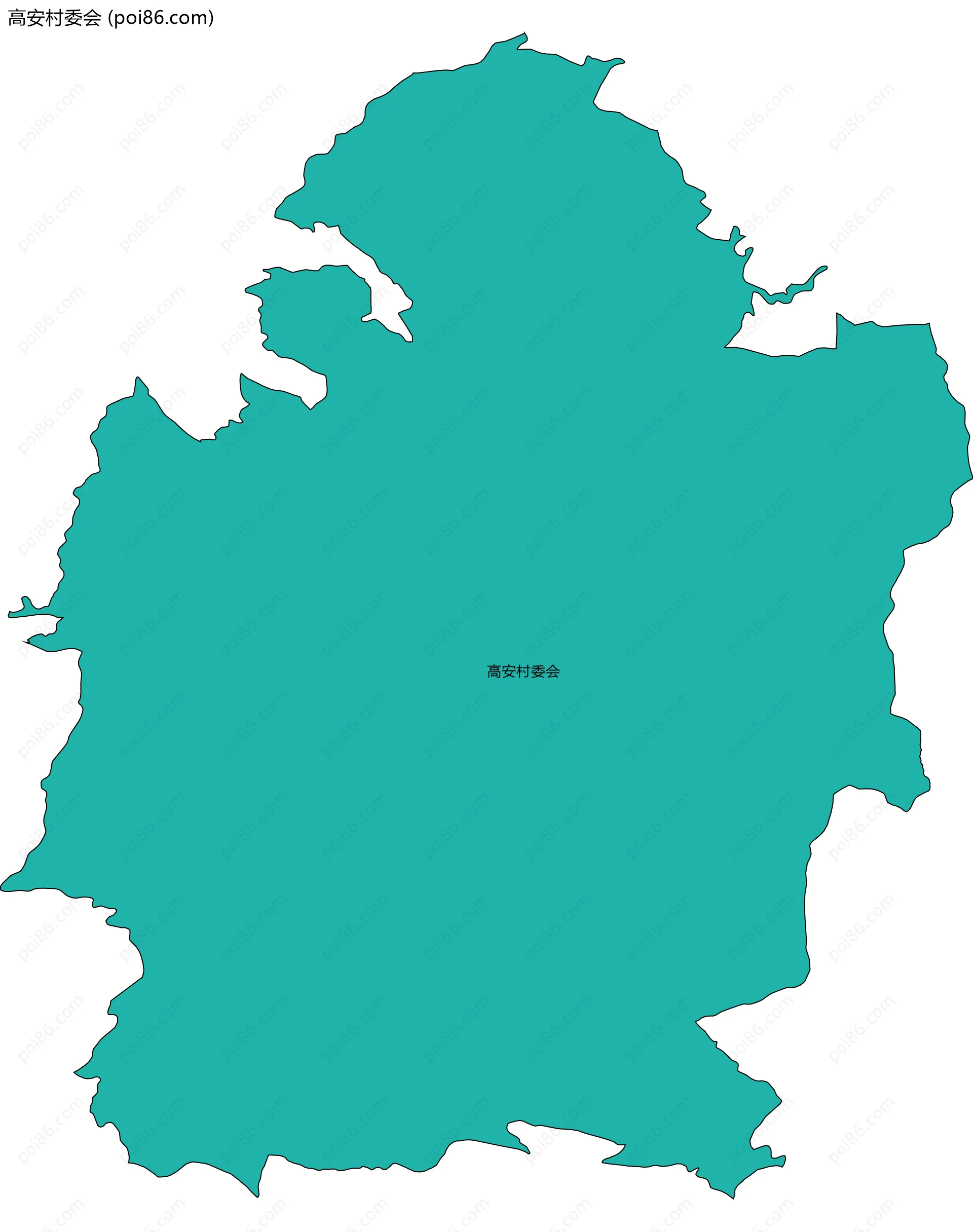 高安村委会边界地图