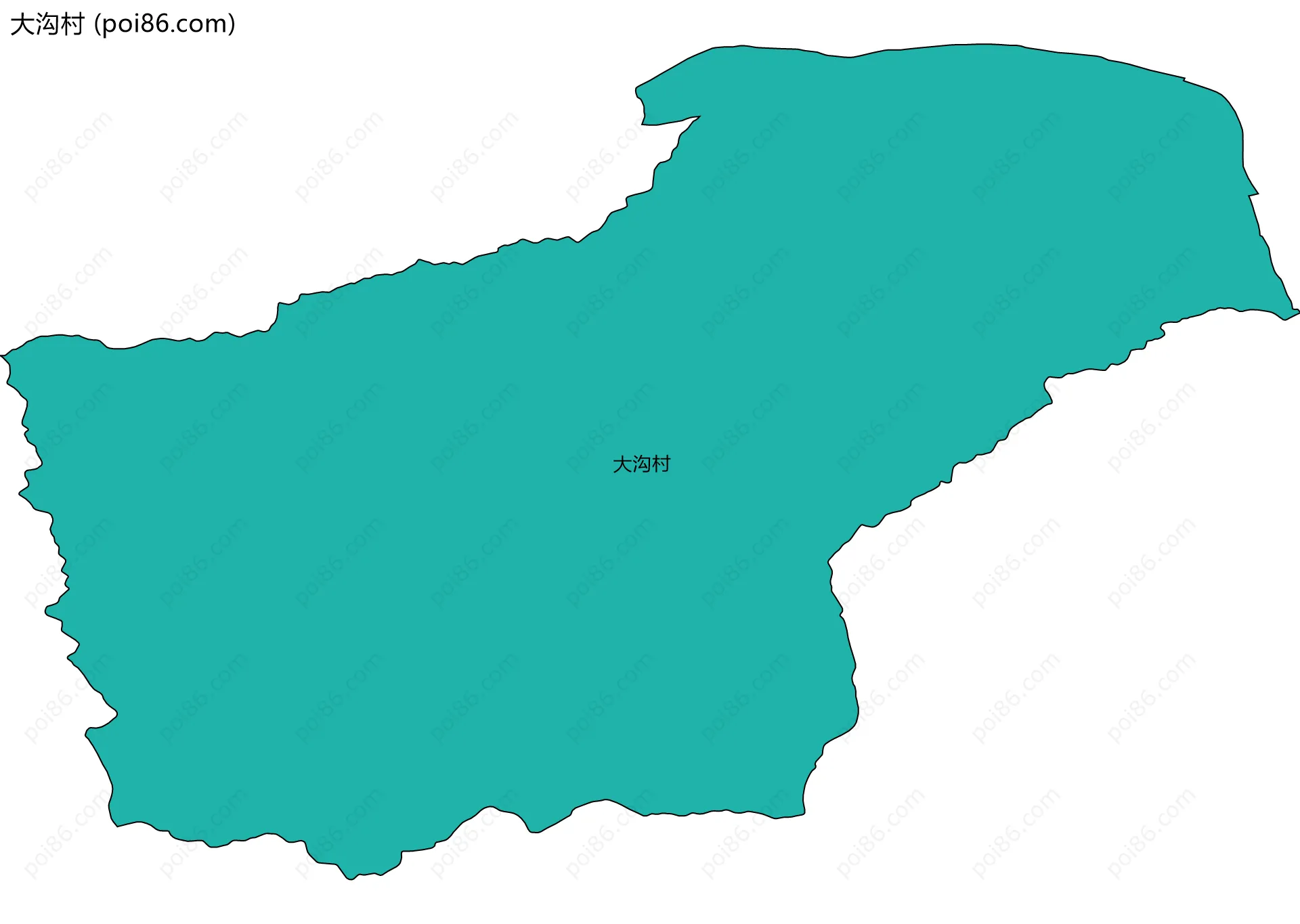 大沟村边界地图