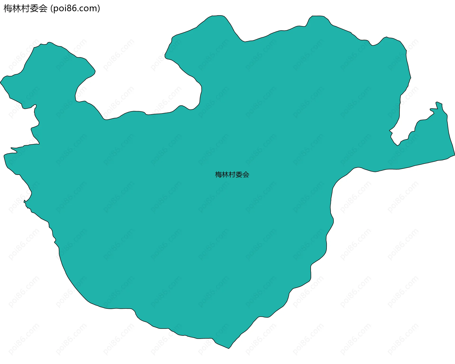 梅林村委会边界地图