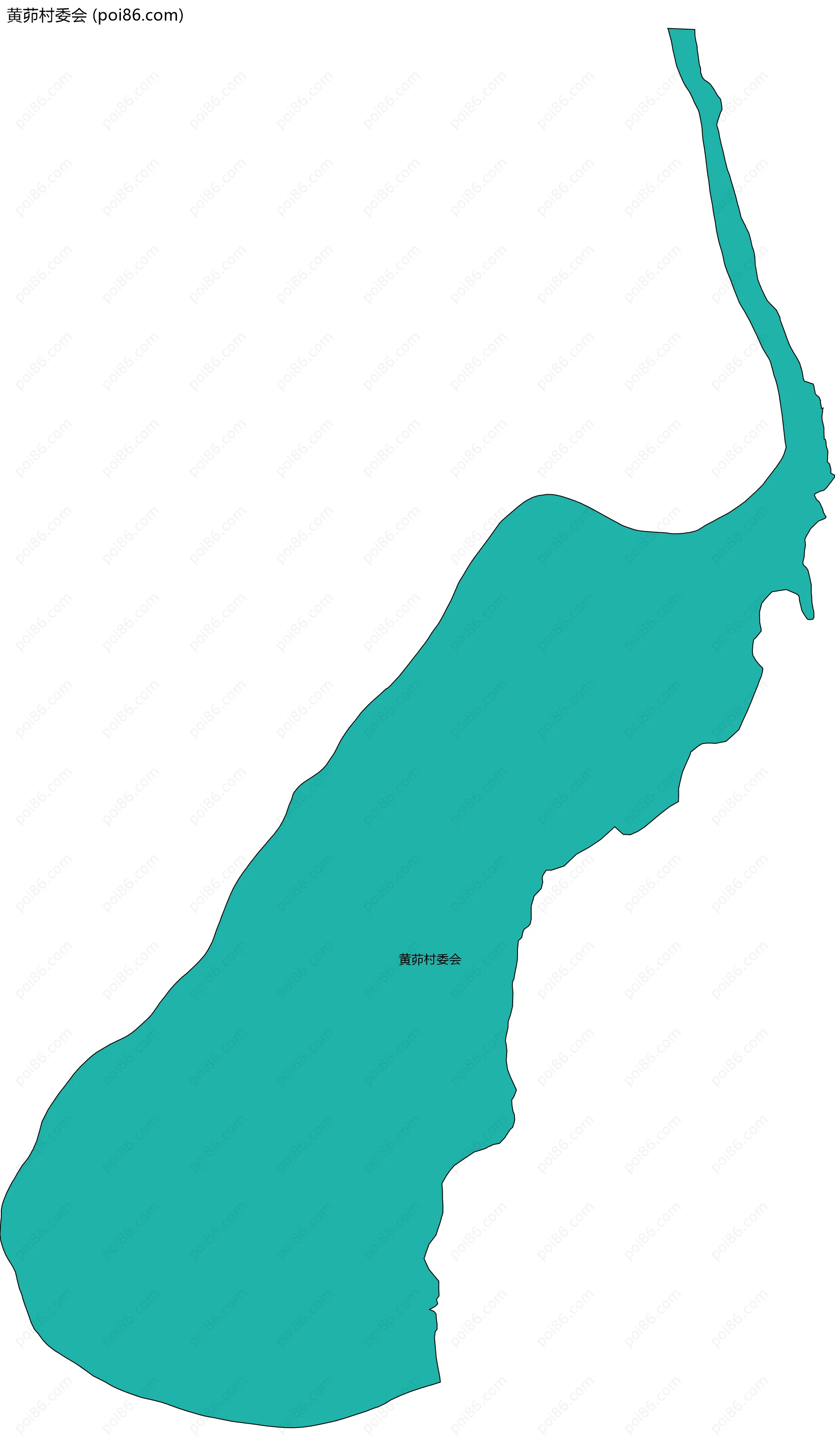 黄茆村委会边界地图