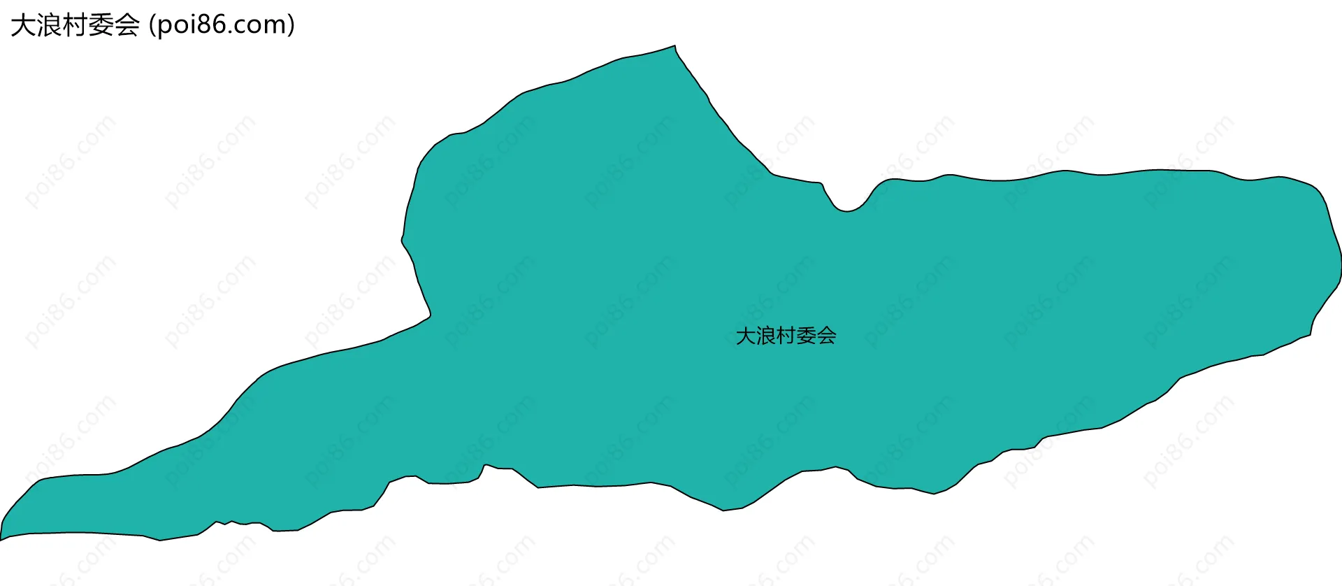 大浪村委会边界地图