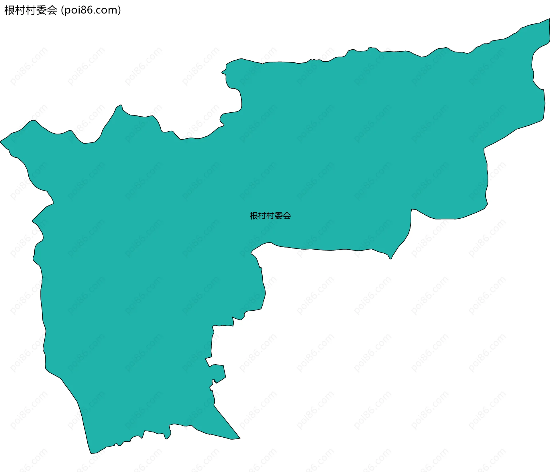 根村村委会边界地图