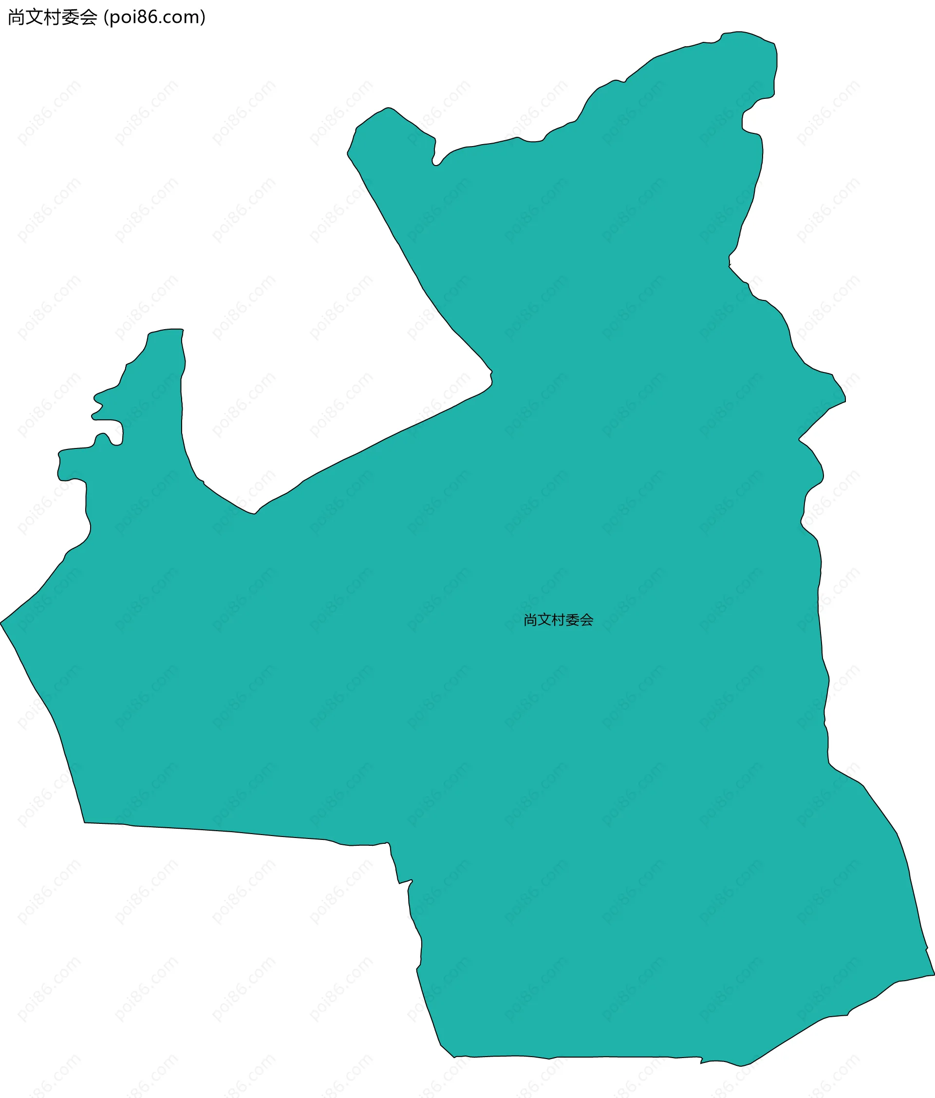尚文村委会边界地图