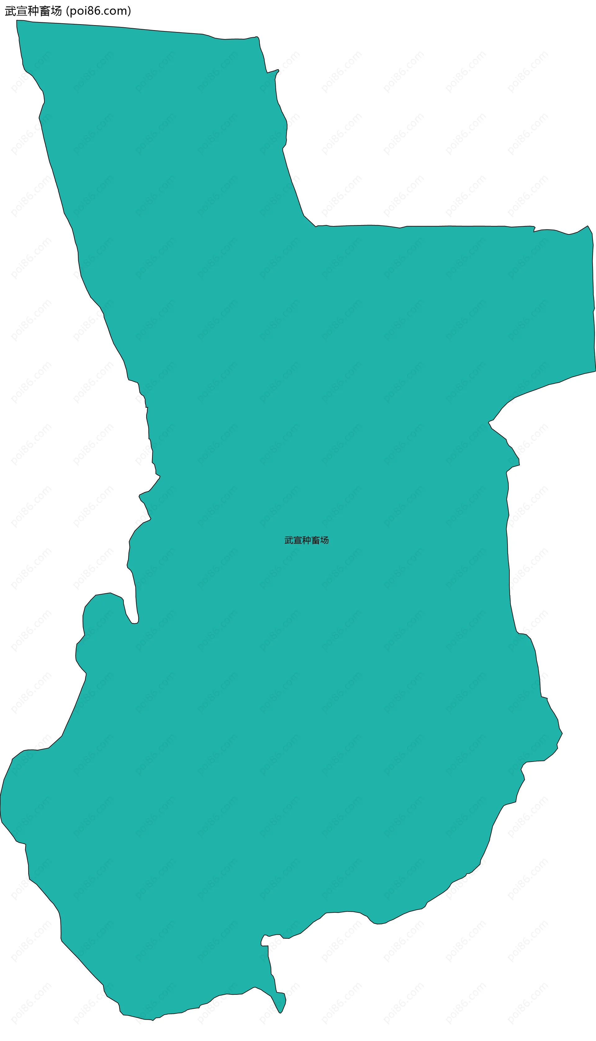 武宣种畜场边界地图