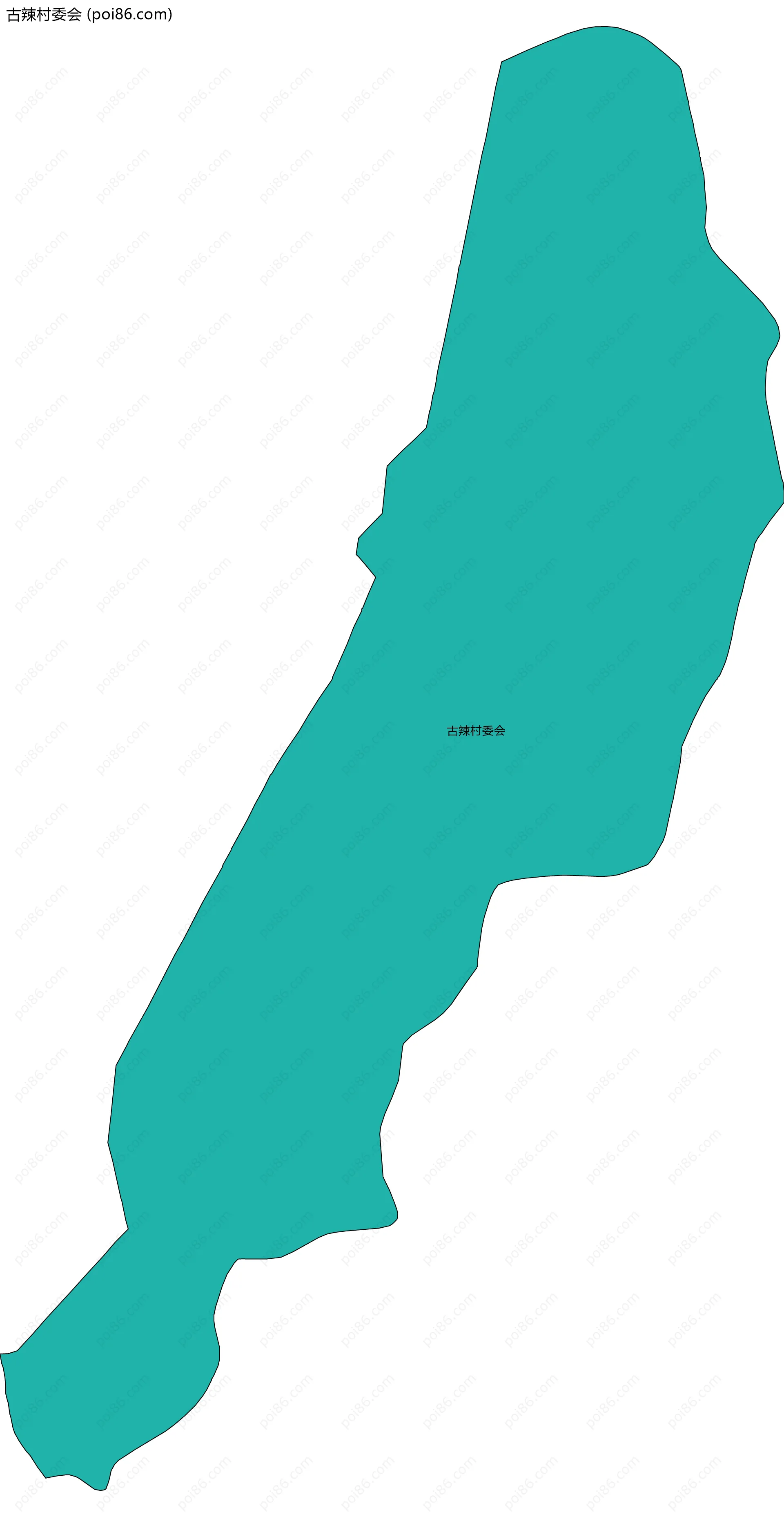 古辣村委会边界地图