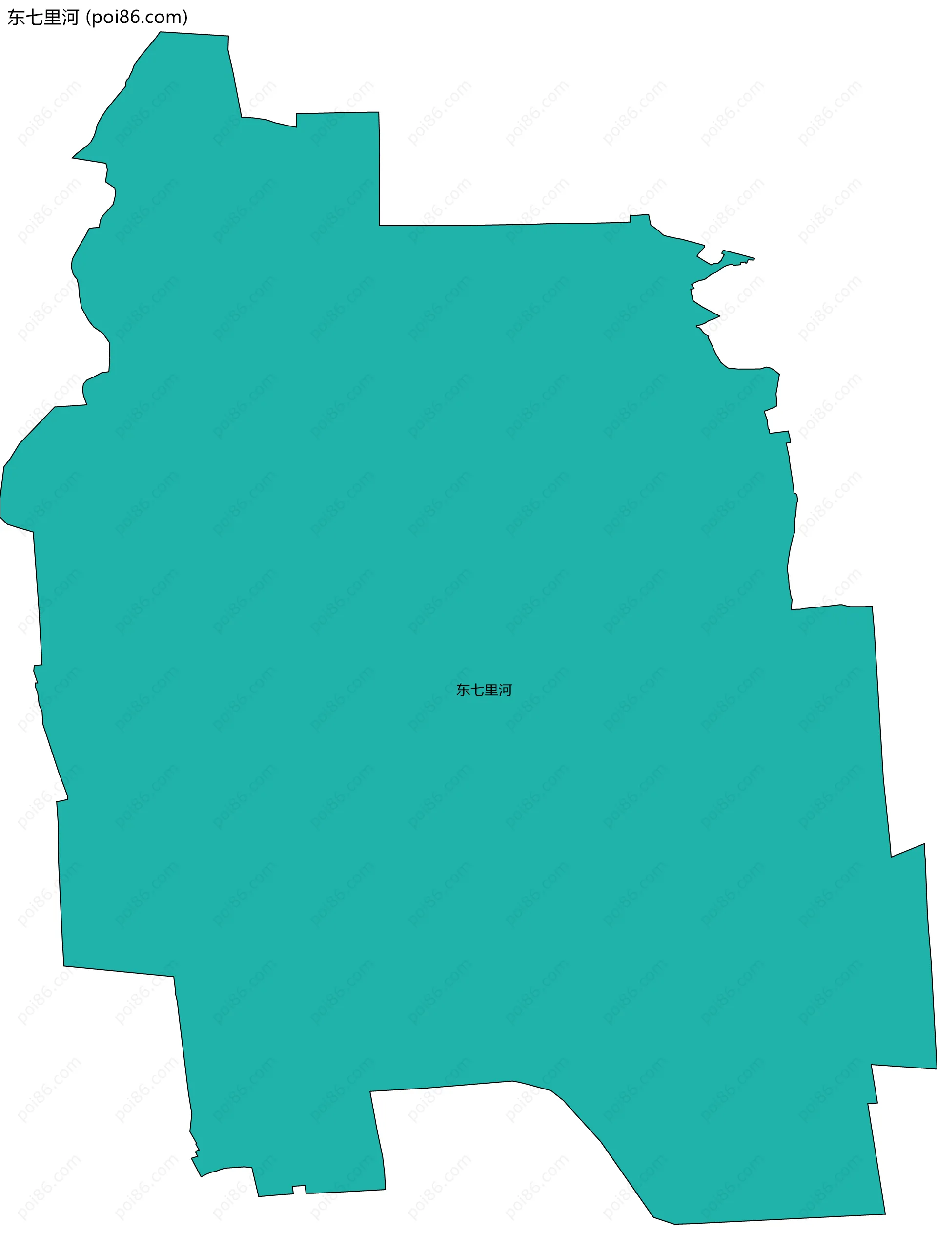 东七里河边界地图