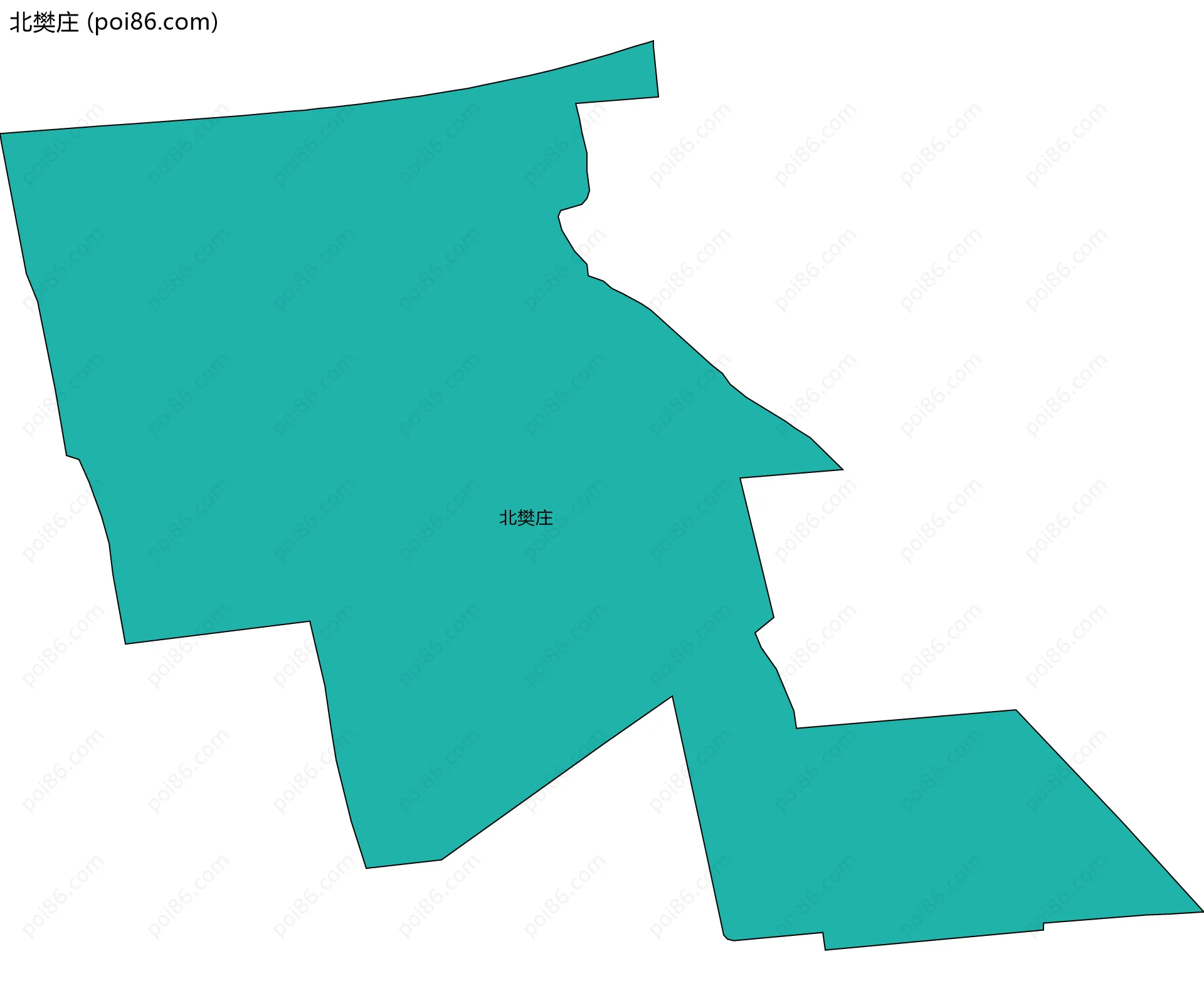 北樊庄边界地图
