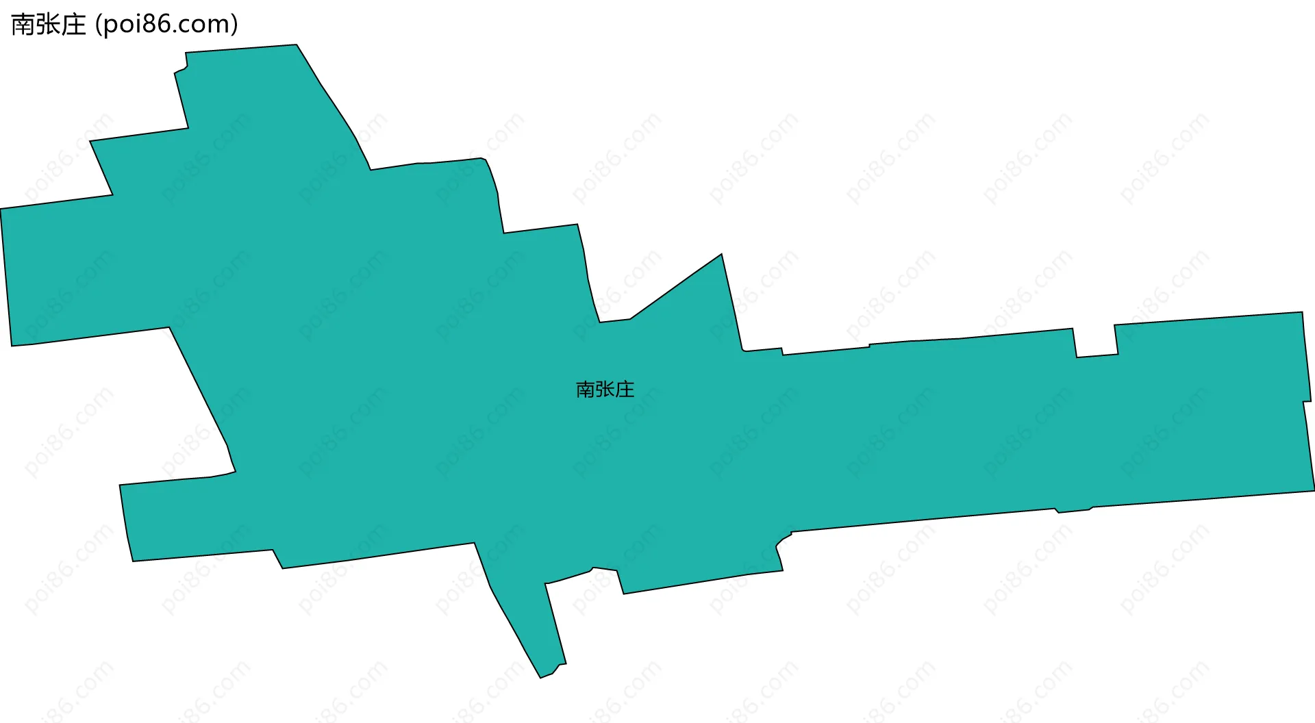 南张庄边界地图