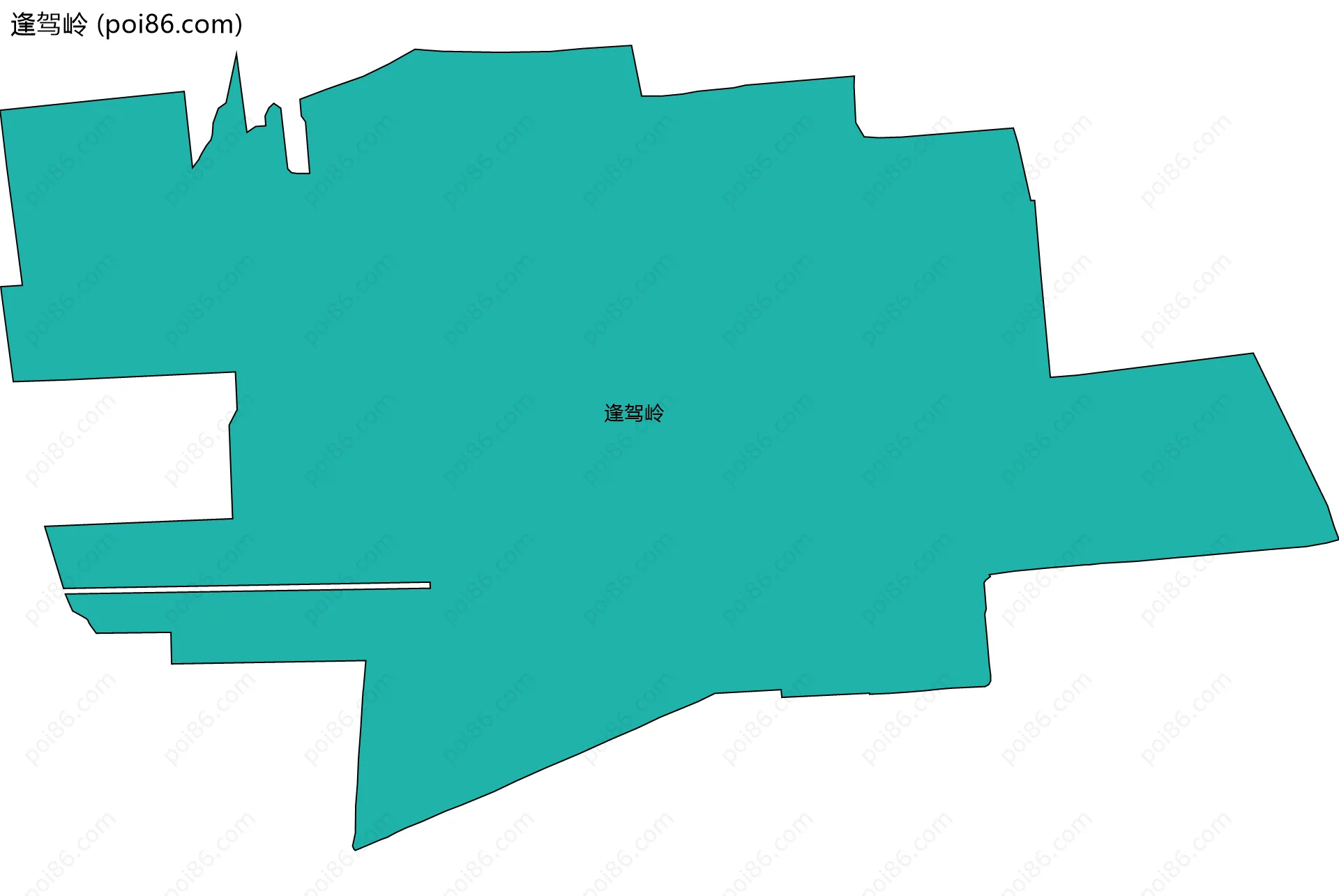 逢驾岭边界地图