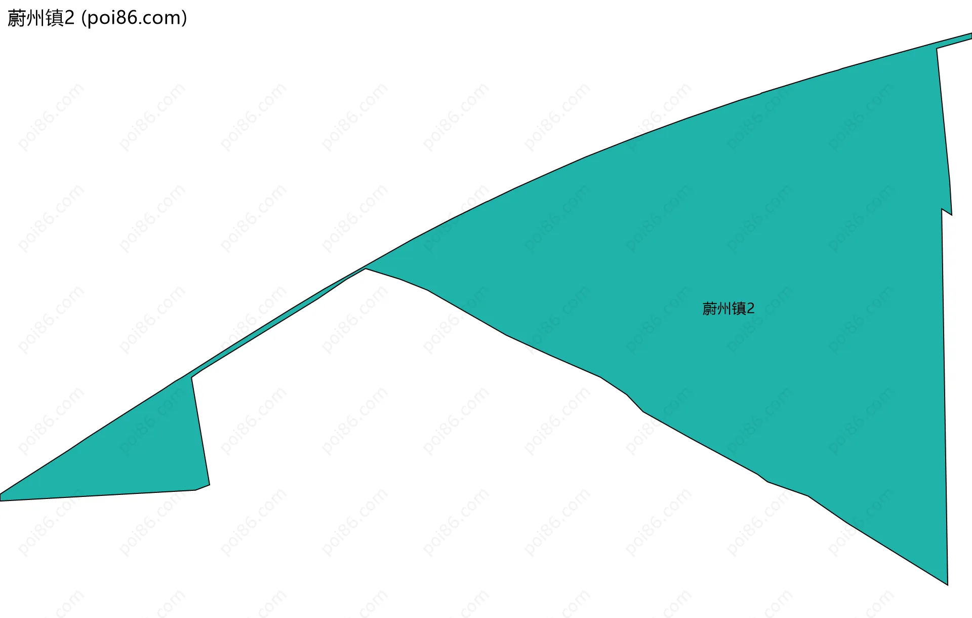 蔚州镇2边界地图