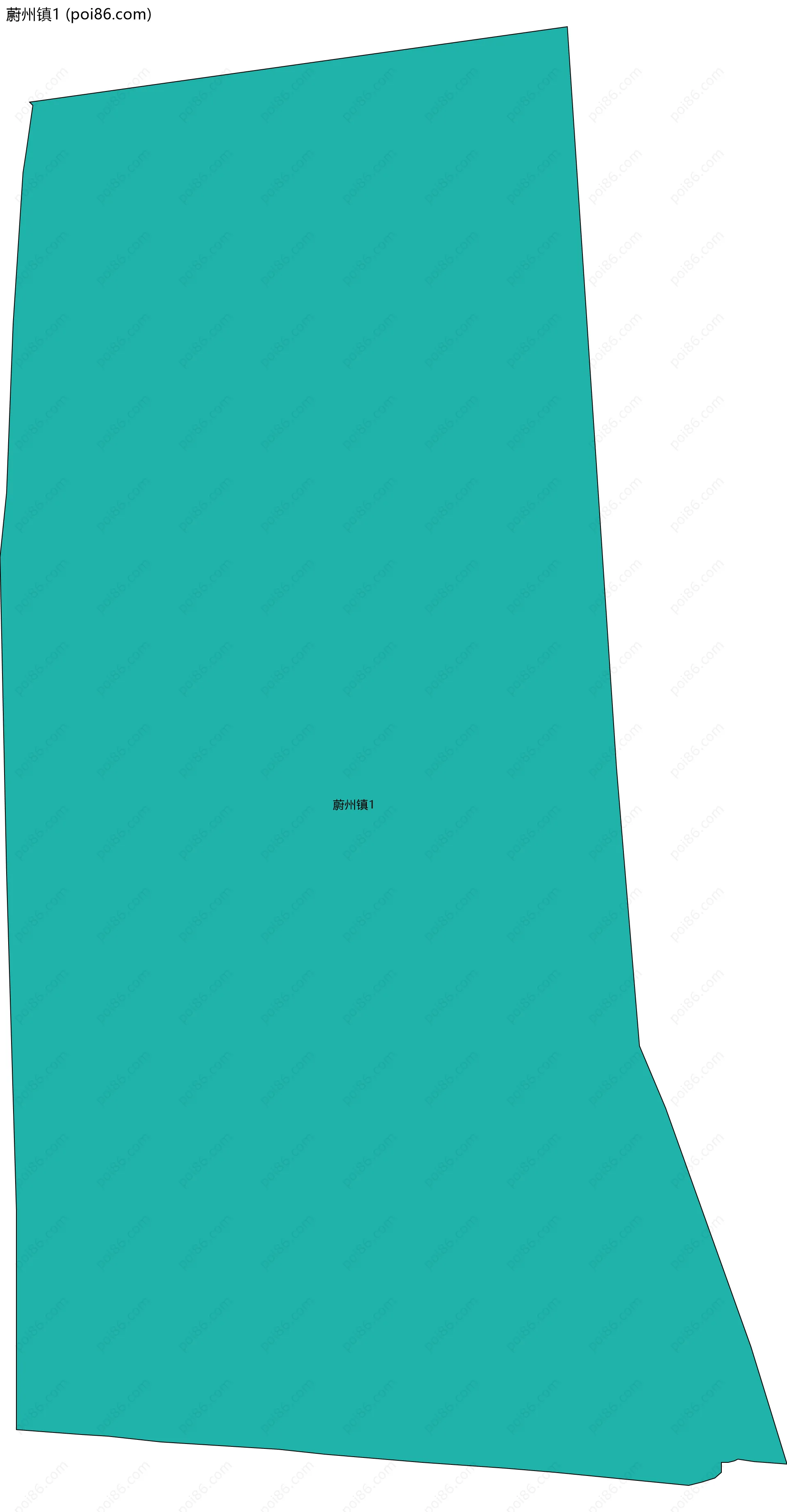 蔚州镇1边界地图