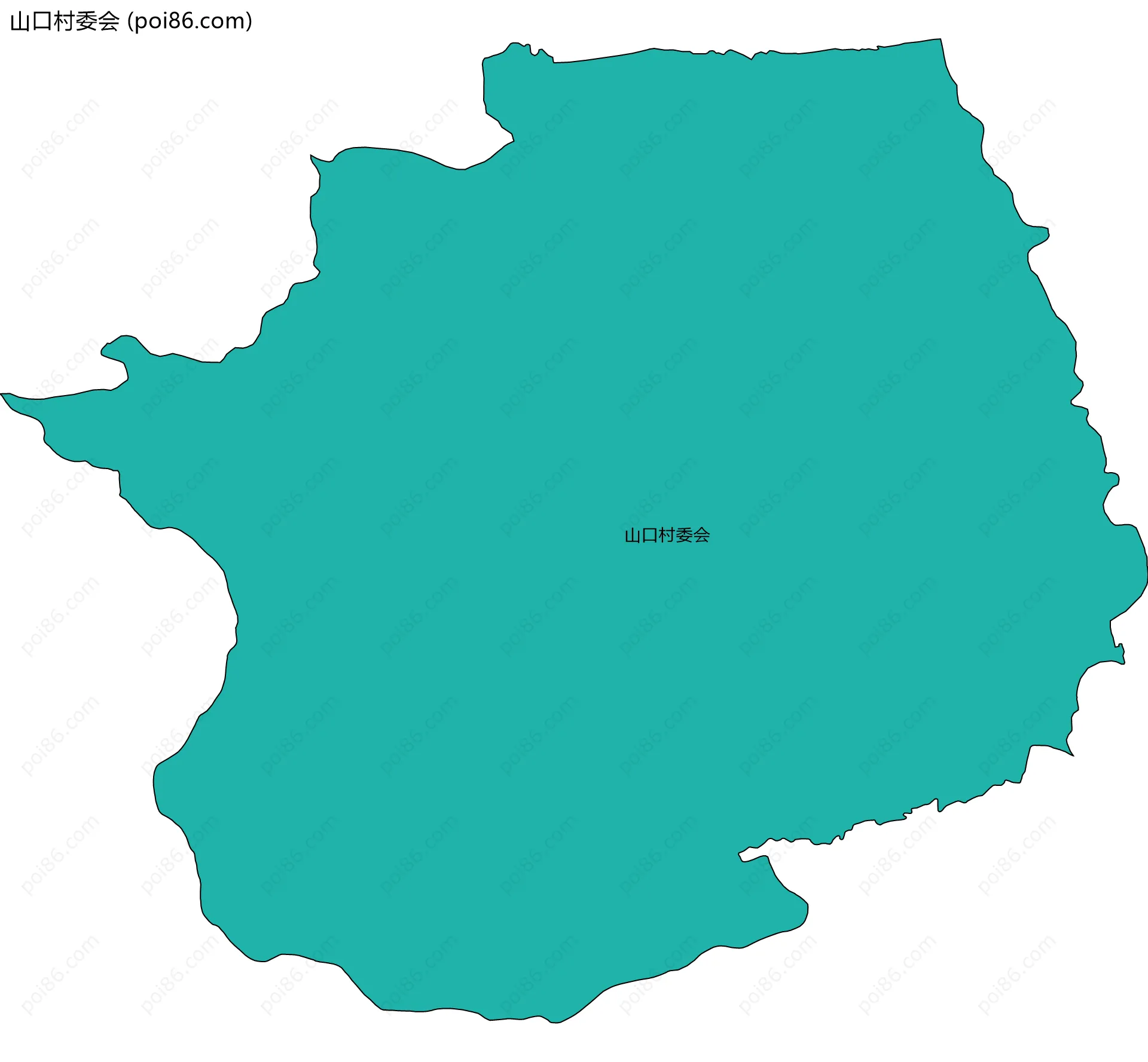 山口村委会边界地图