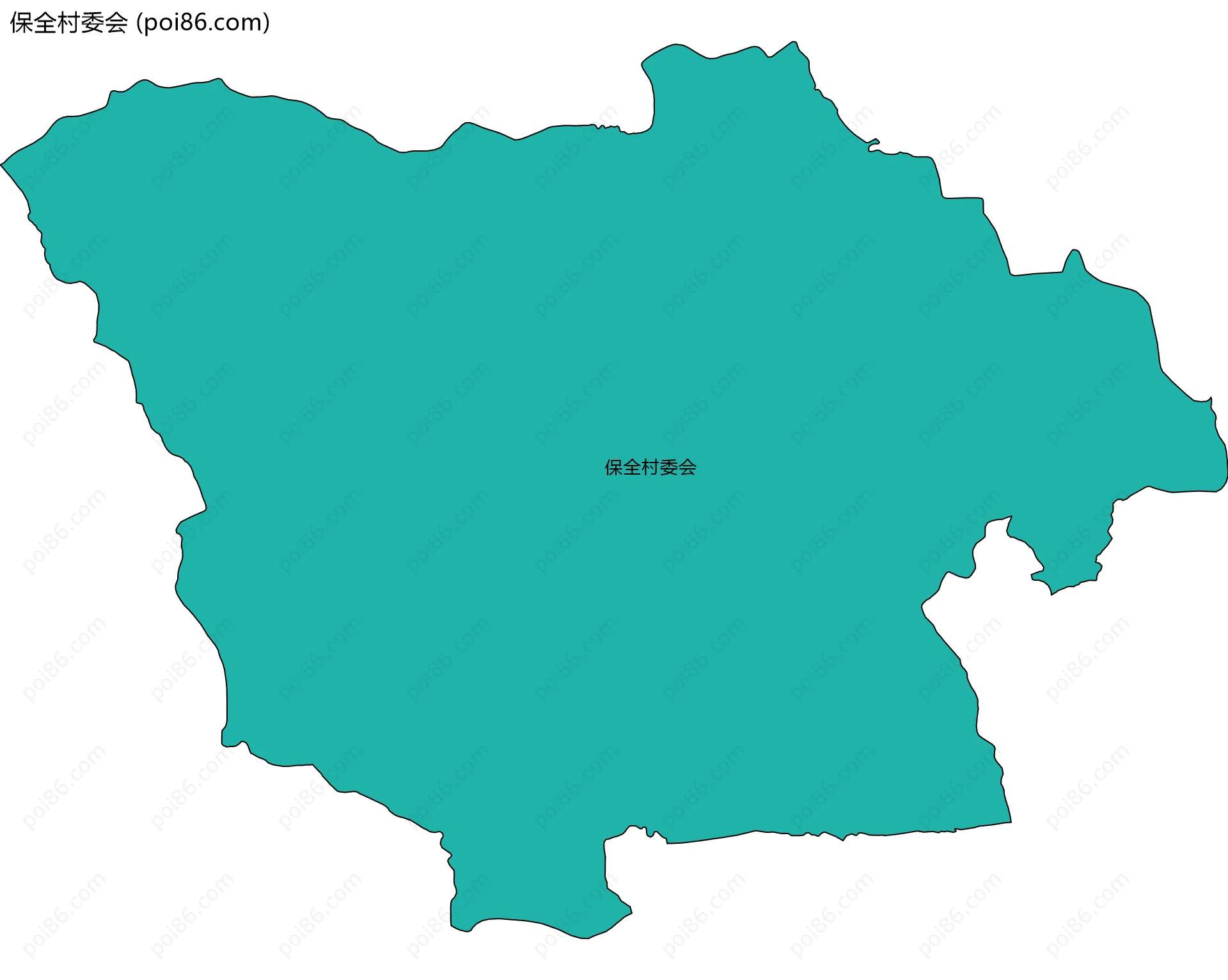 保全村委会边界地图