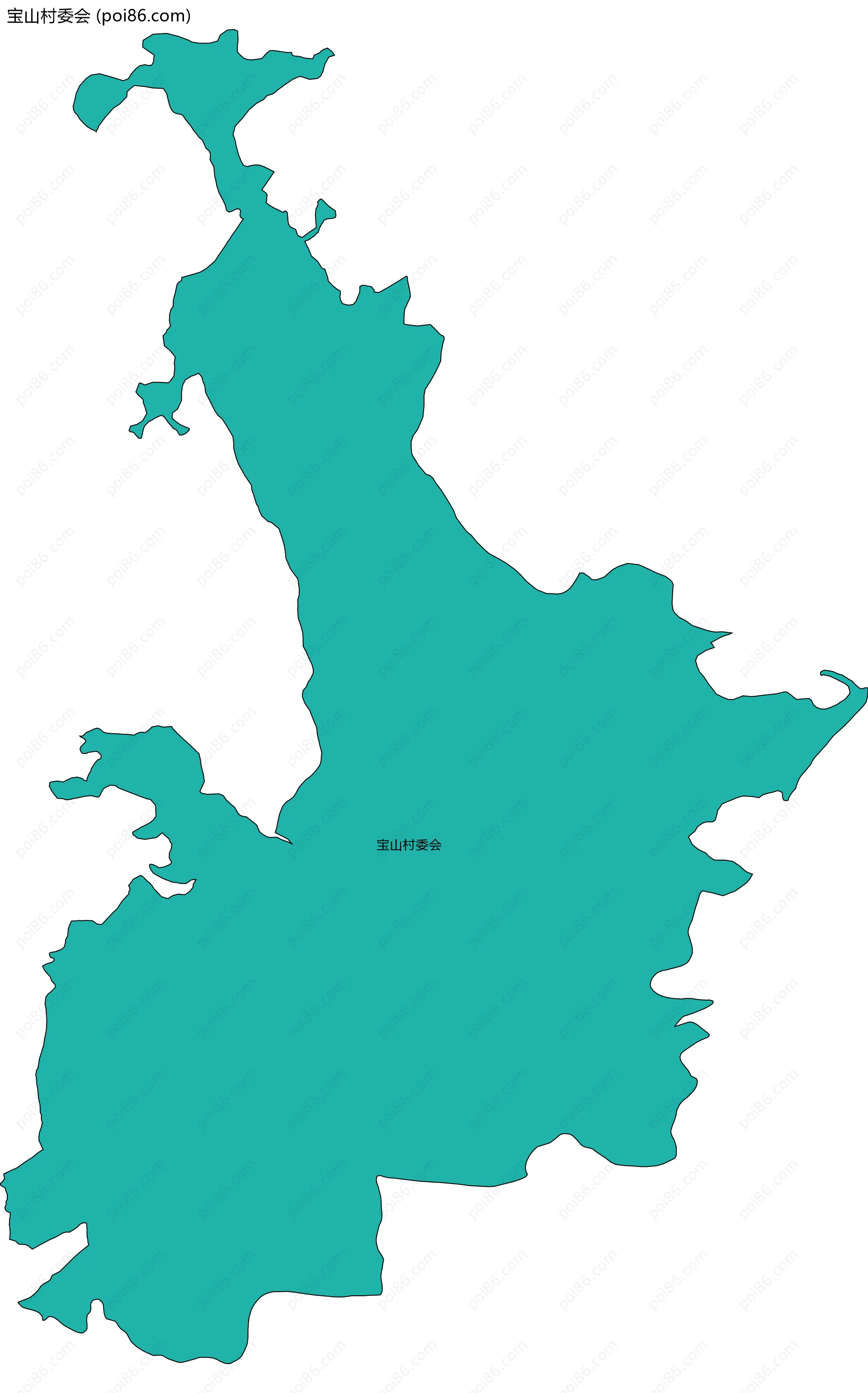 宝山村委会边界地图