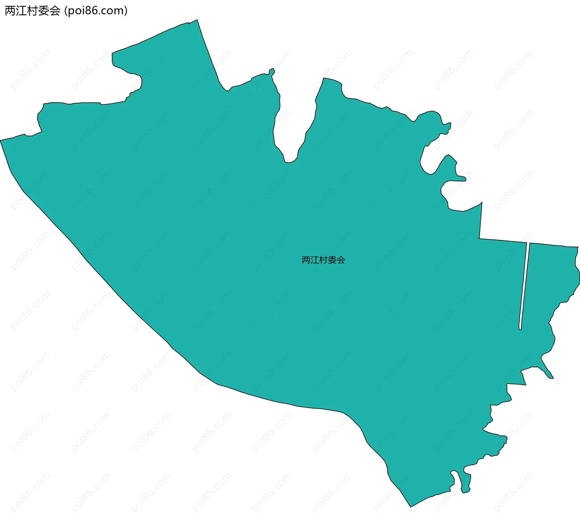 两江村委会边界地图