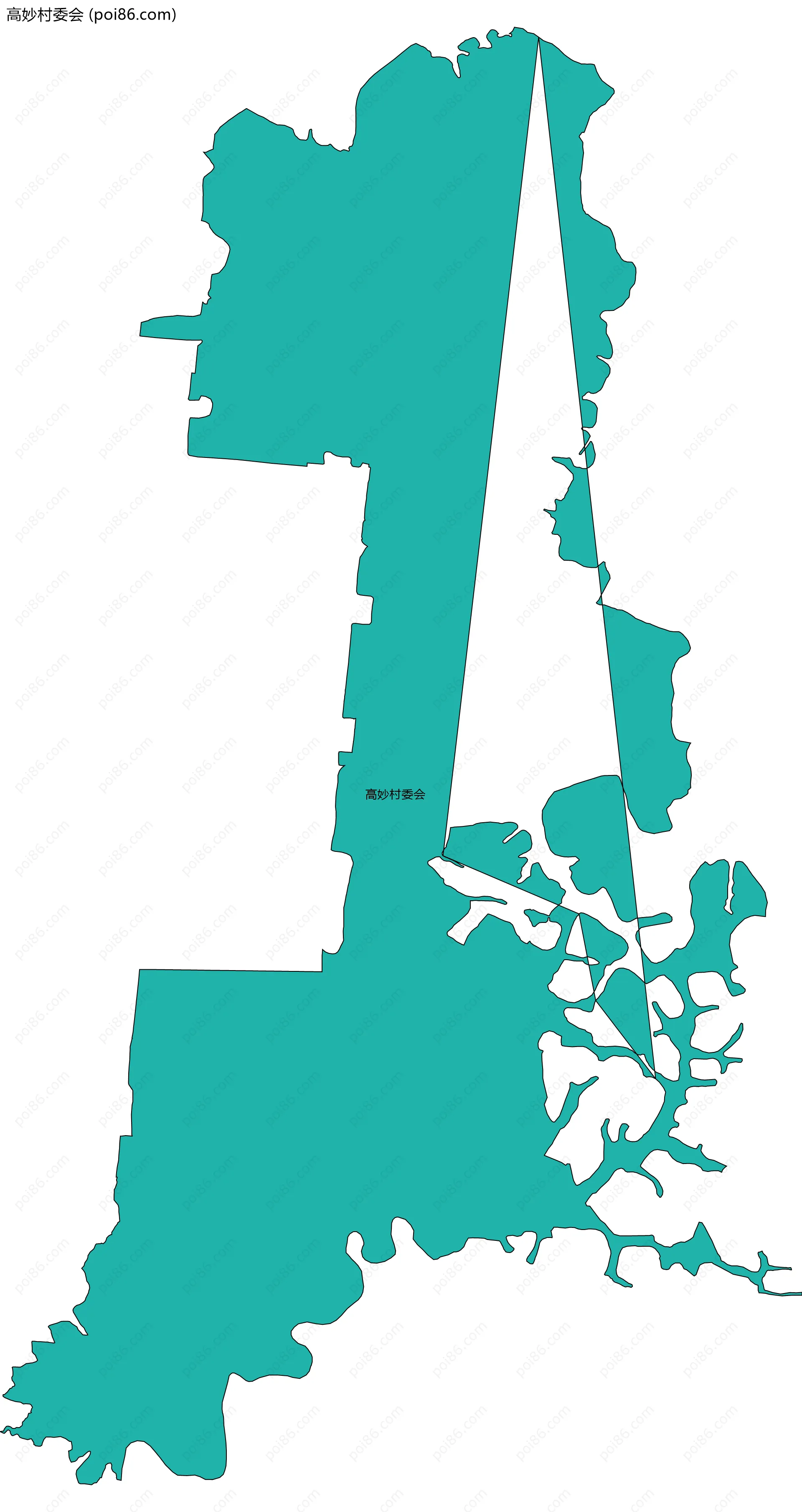 高妙村委会边界地图