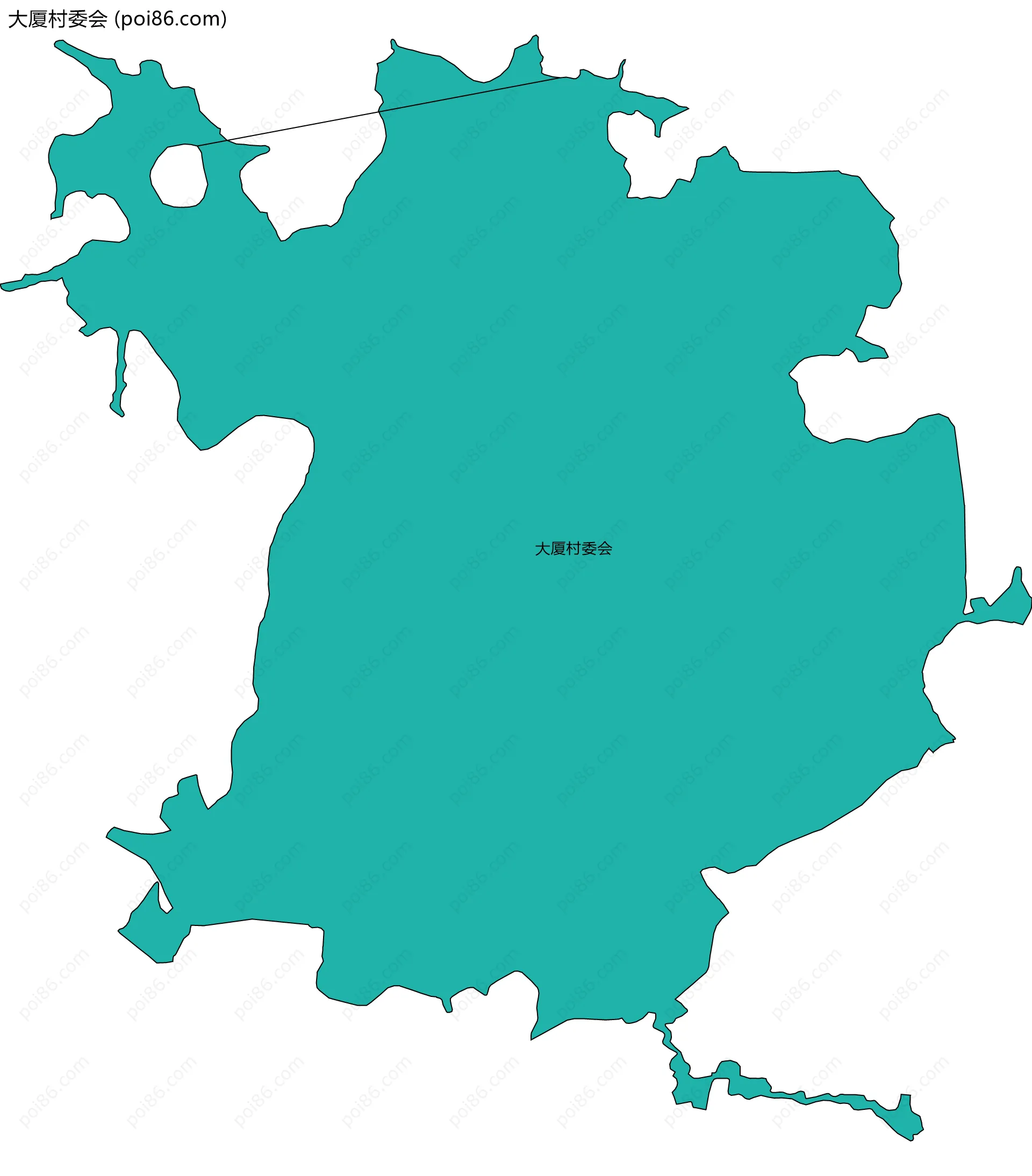 大厦村委会边界地图