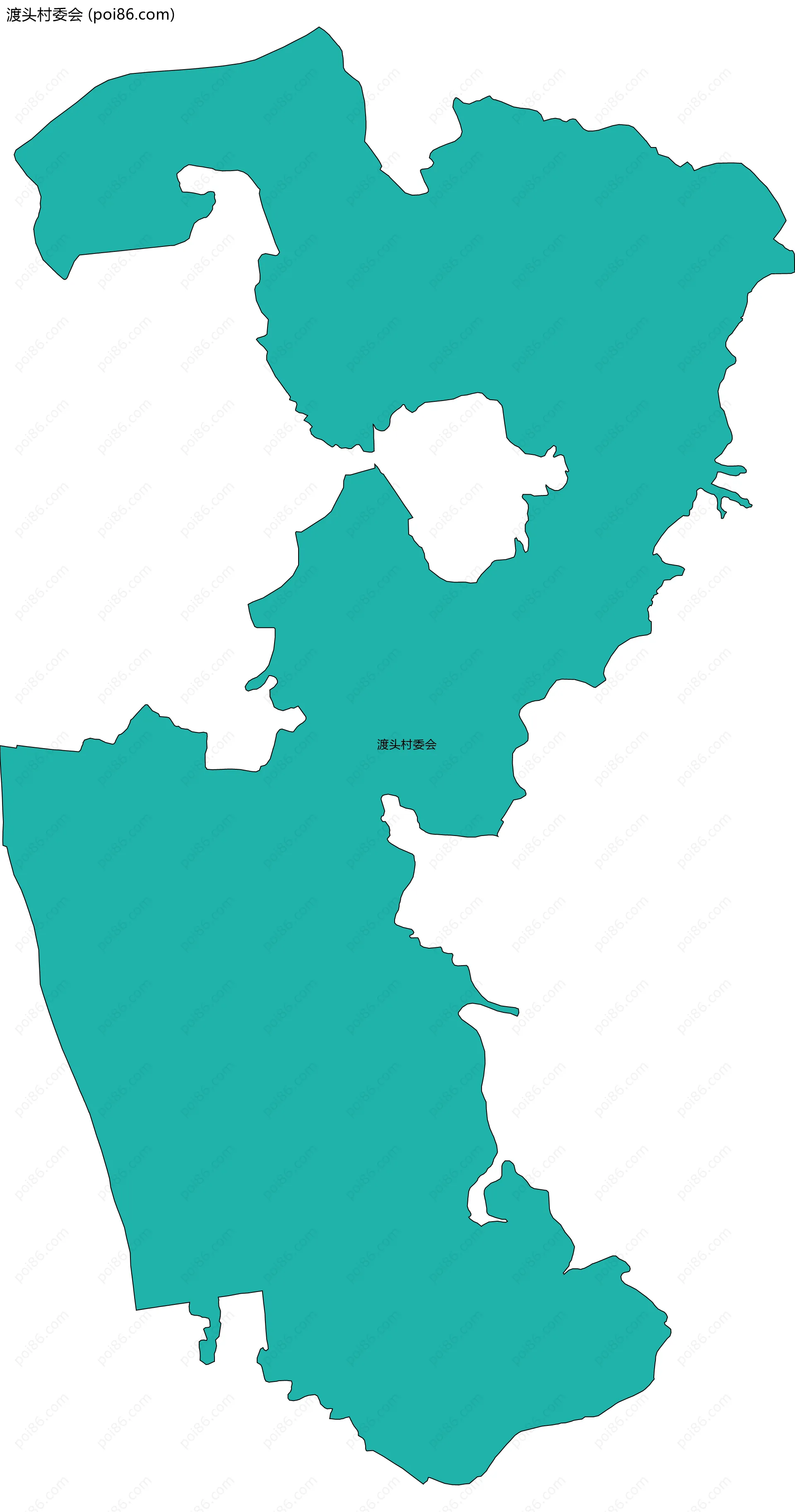 渡头村委会边界地图