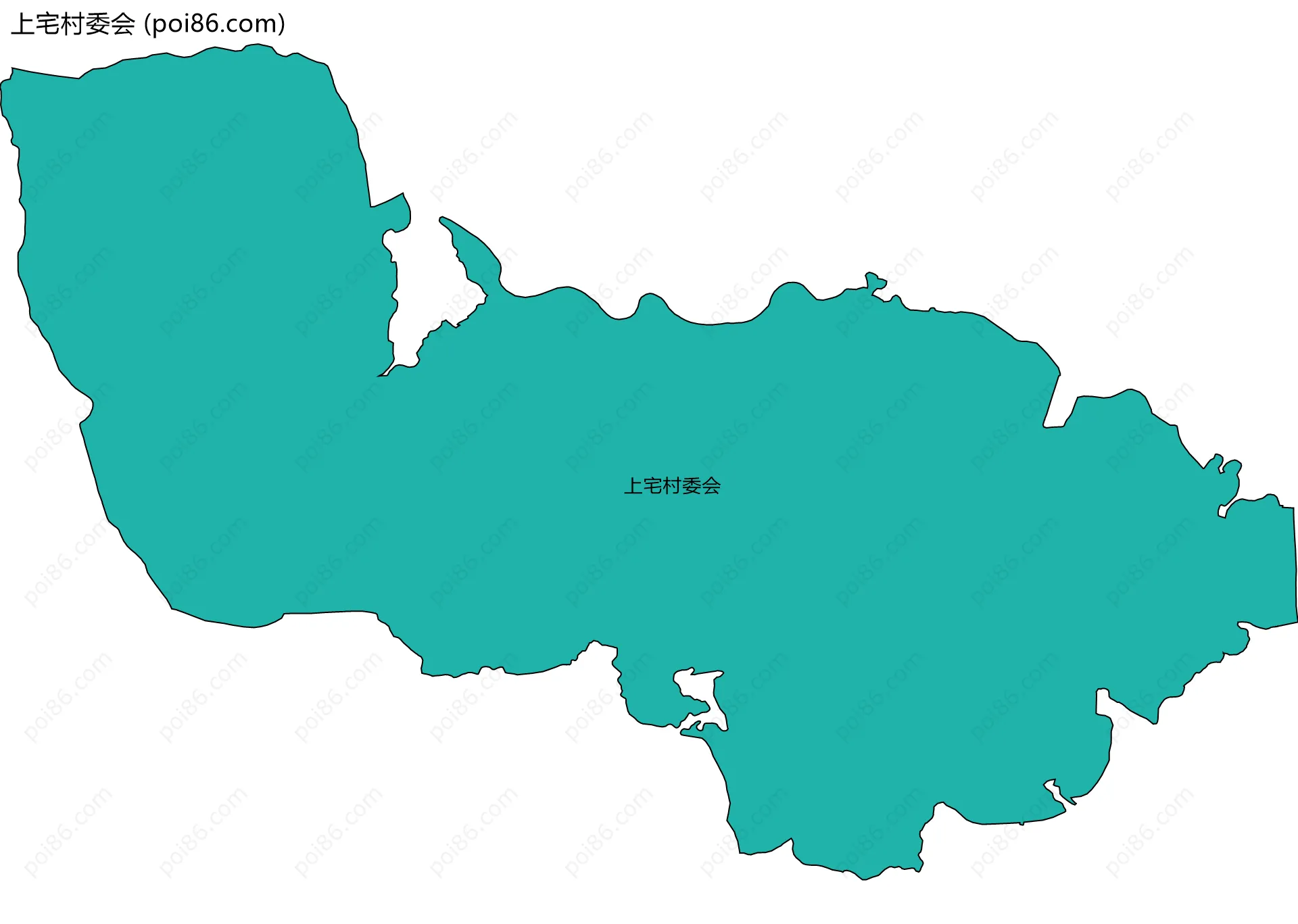 上宅村委会边界地图