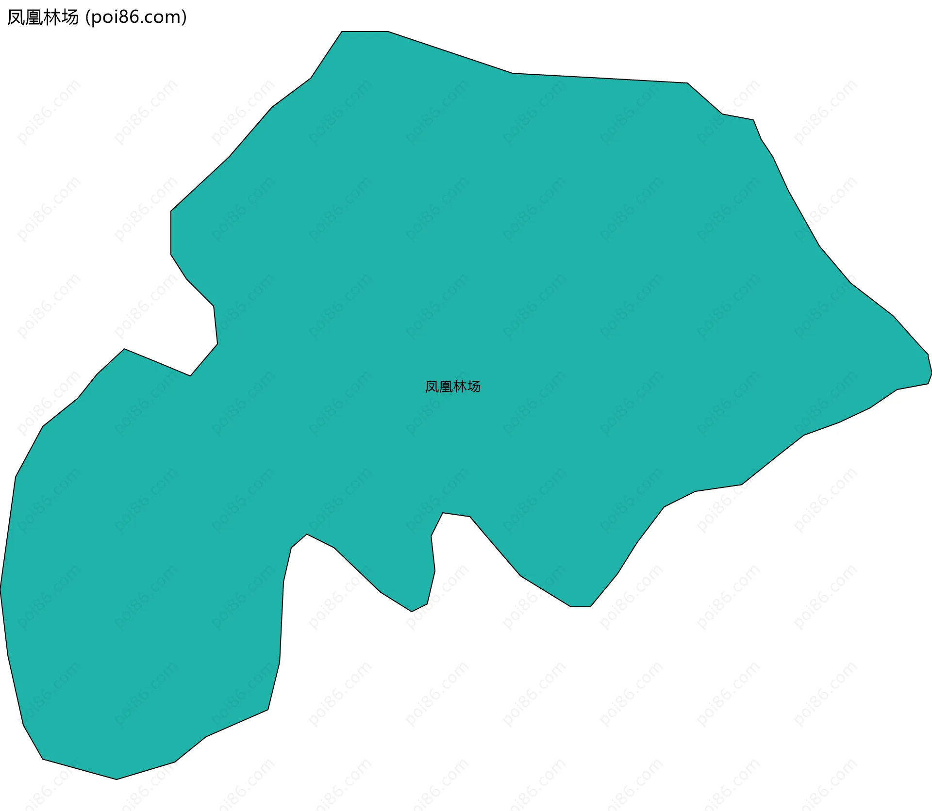 凤凰林场边界地图