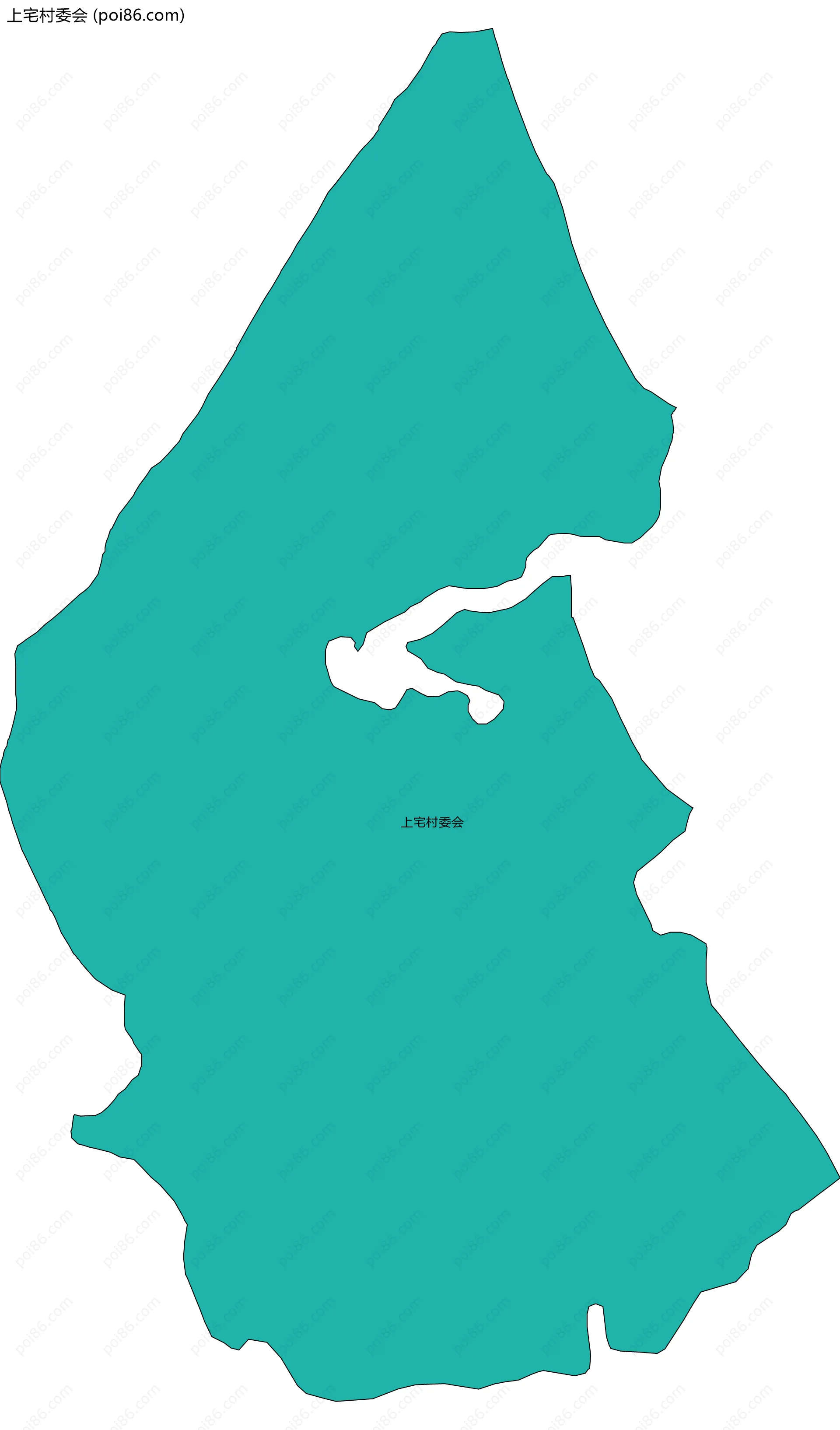 上宅村委会边界地图