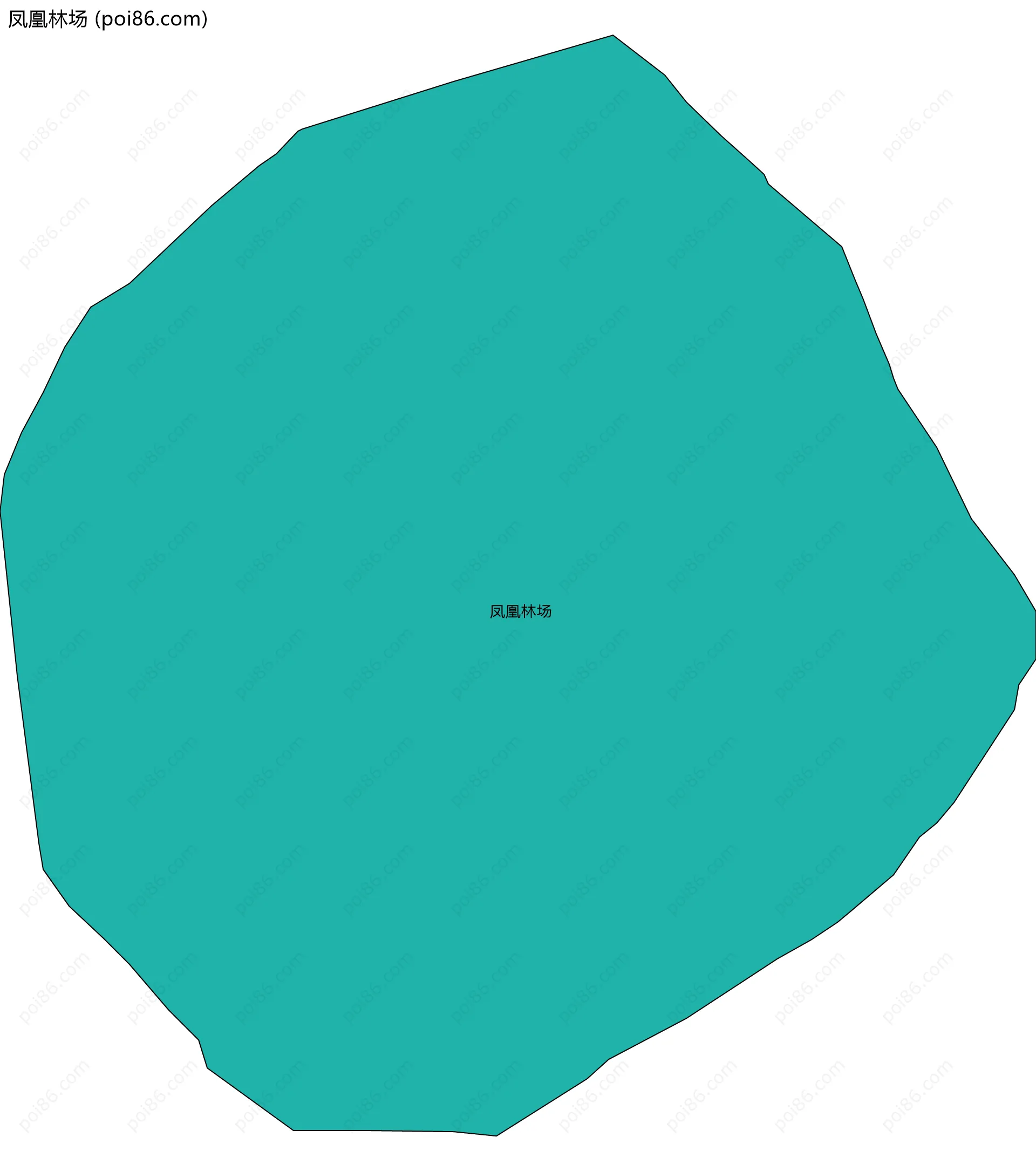 凤凰林场边界地图