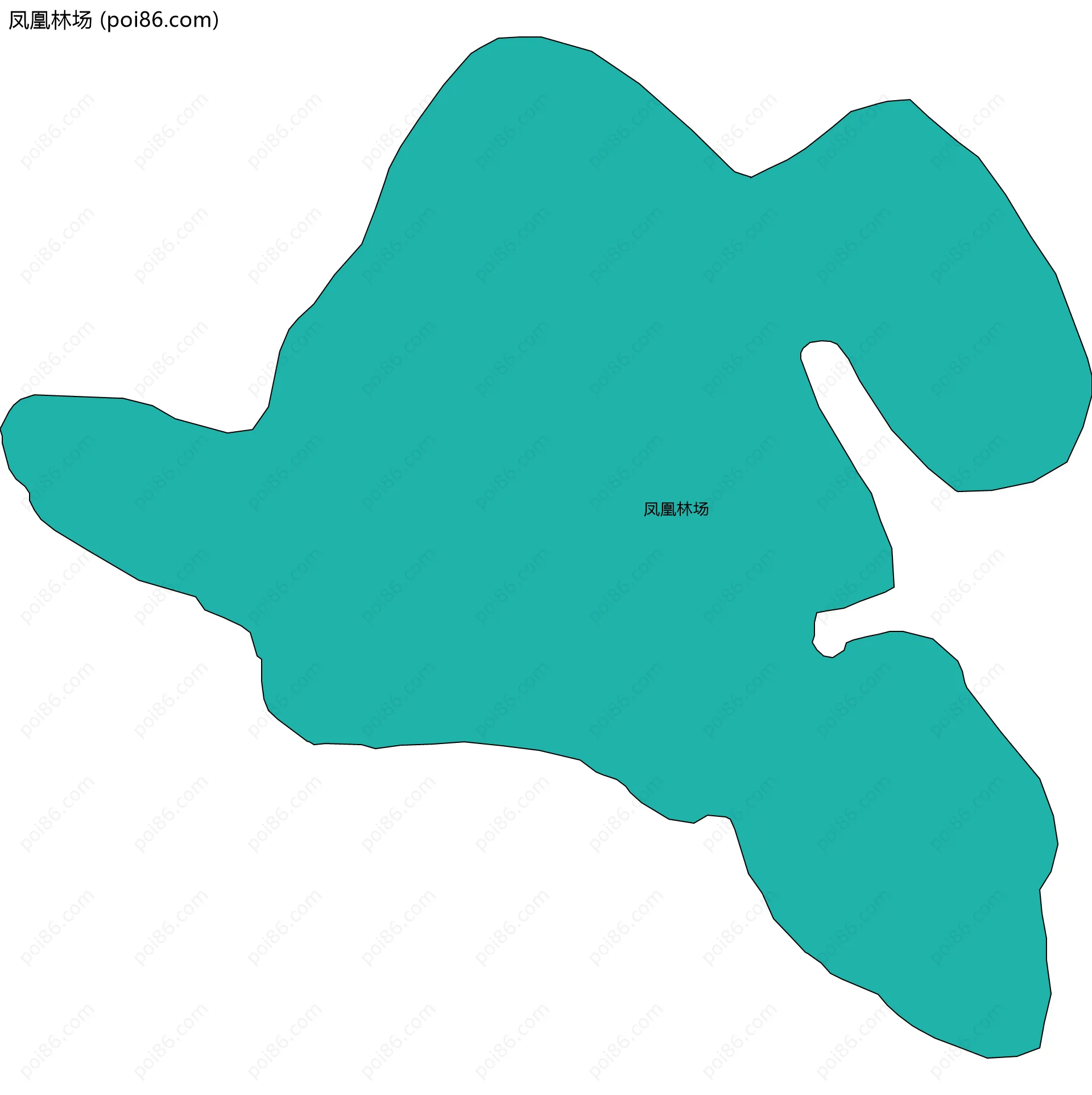 凤凰林场边界地图