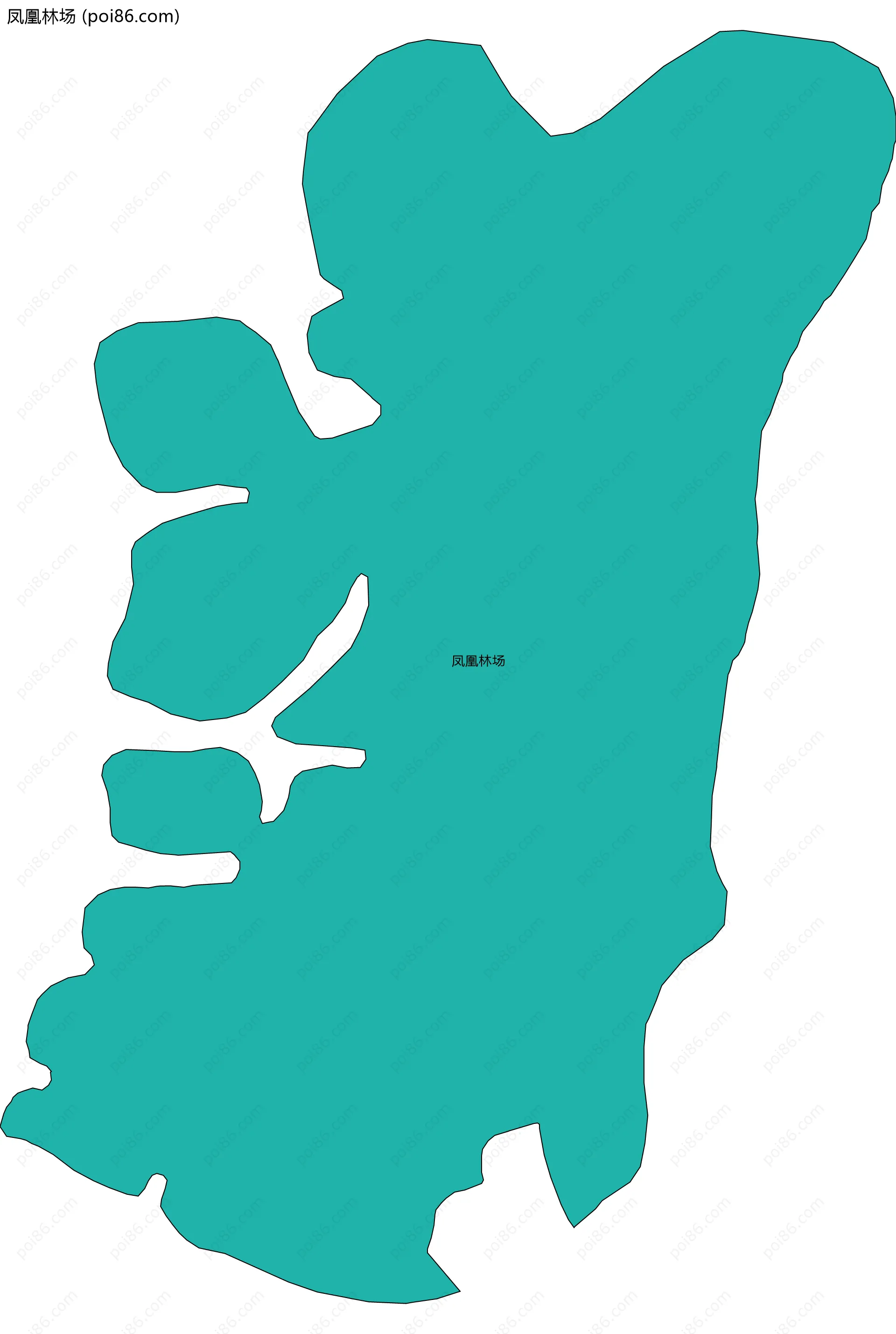 凤凰林场边界地图