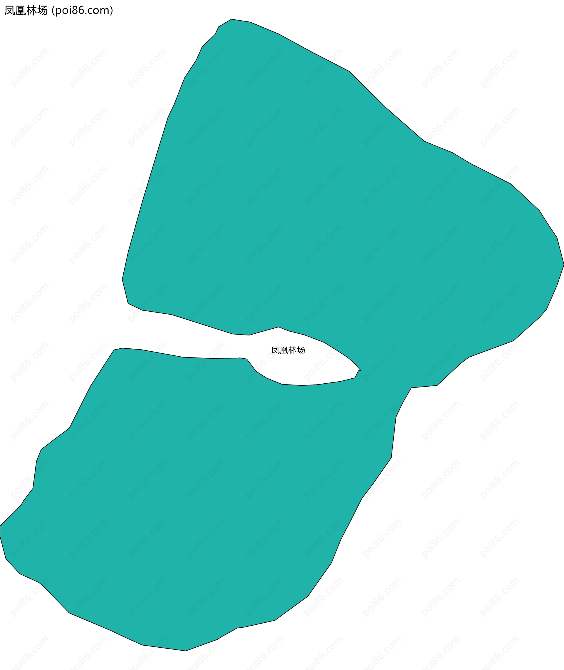 凤凰林场边界地图