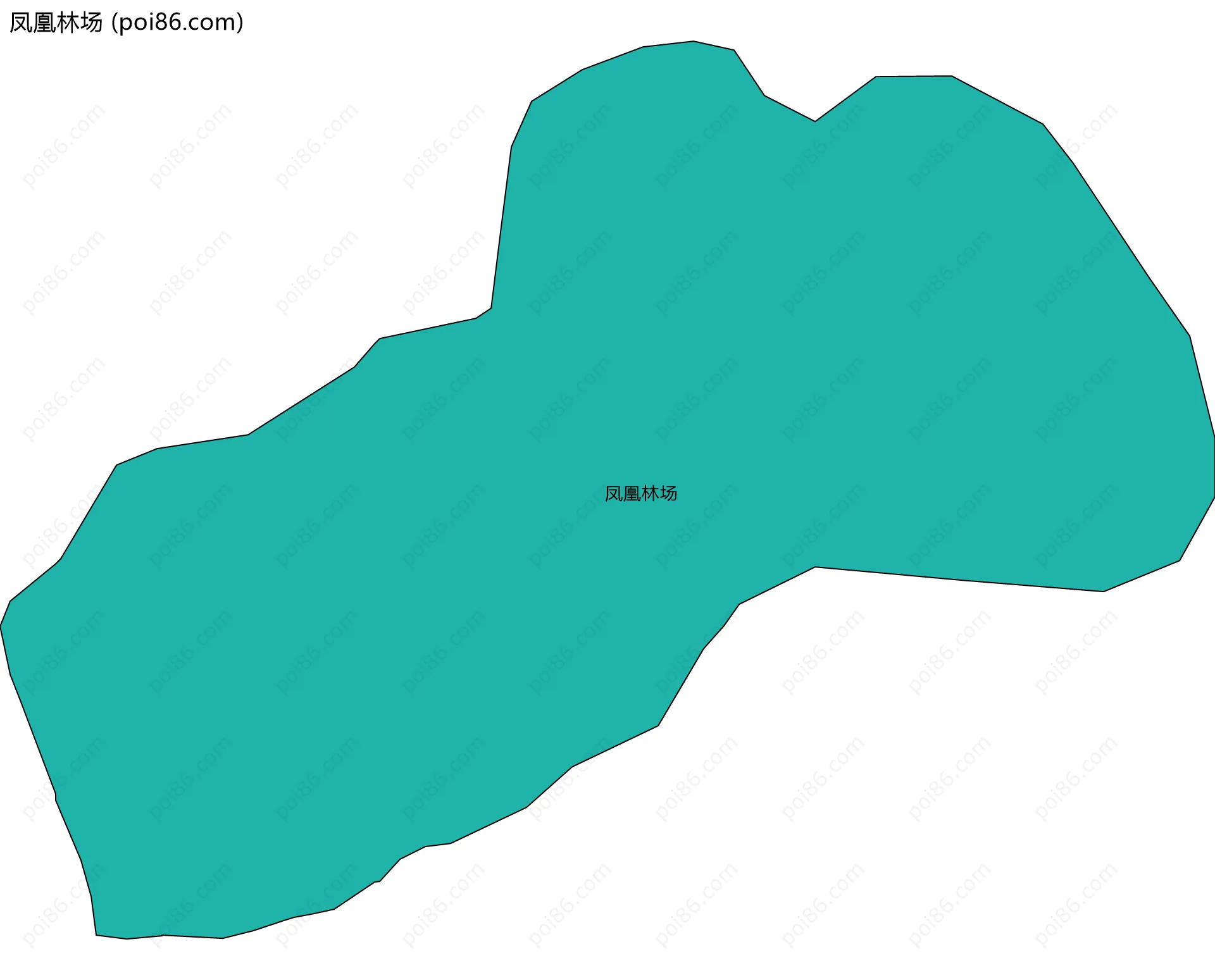 凤凰林场边界地图