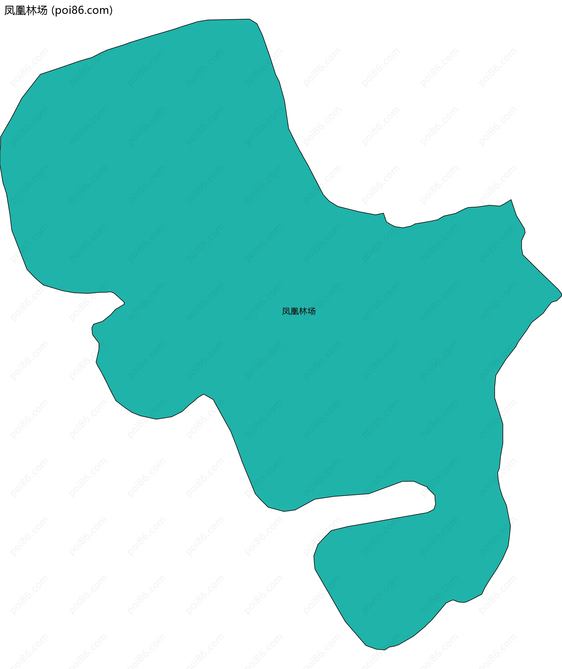 凤凰林场边界地图