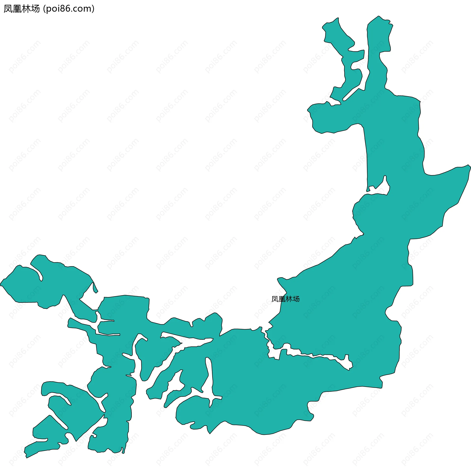 凤凰林场边界地图